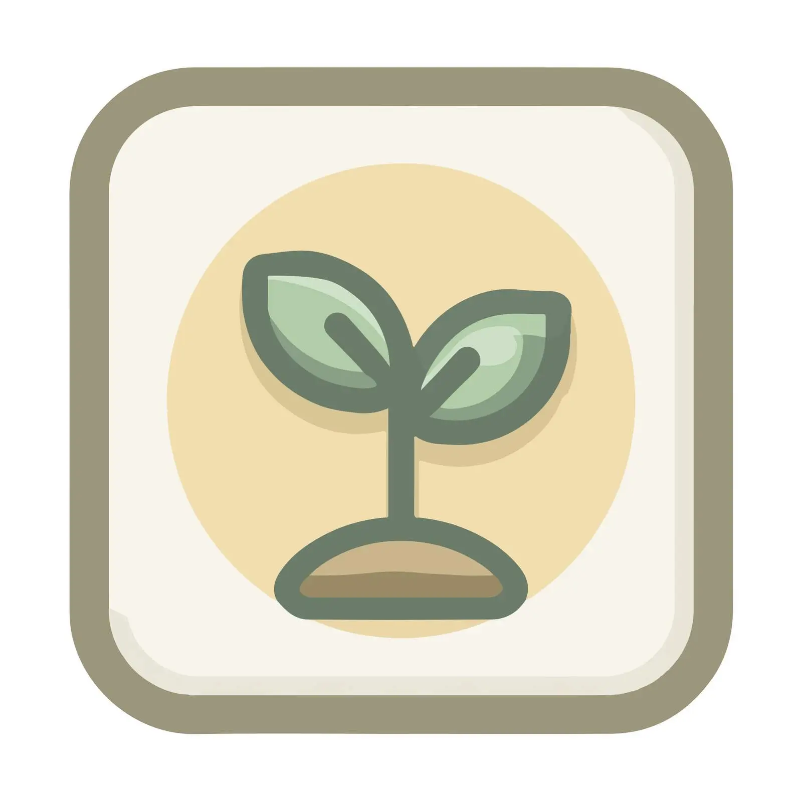 Minimal Seedling Icon — free download from Dotvec