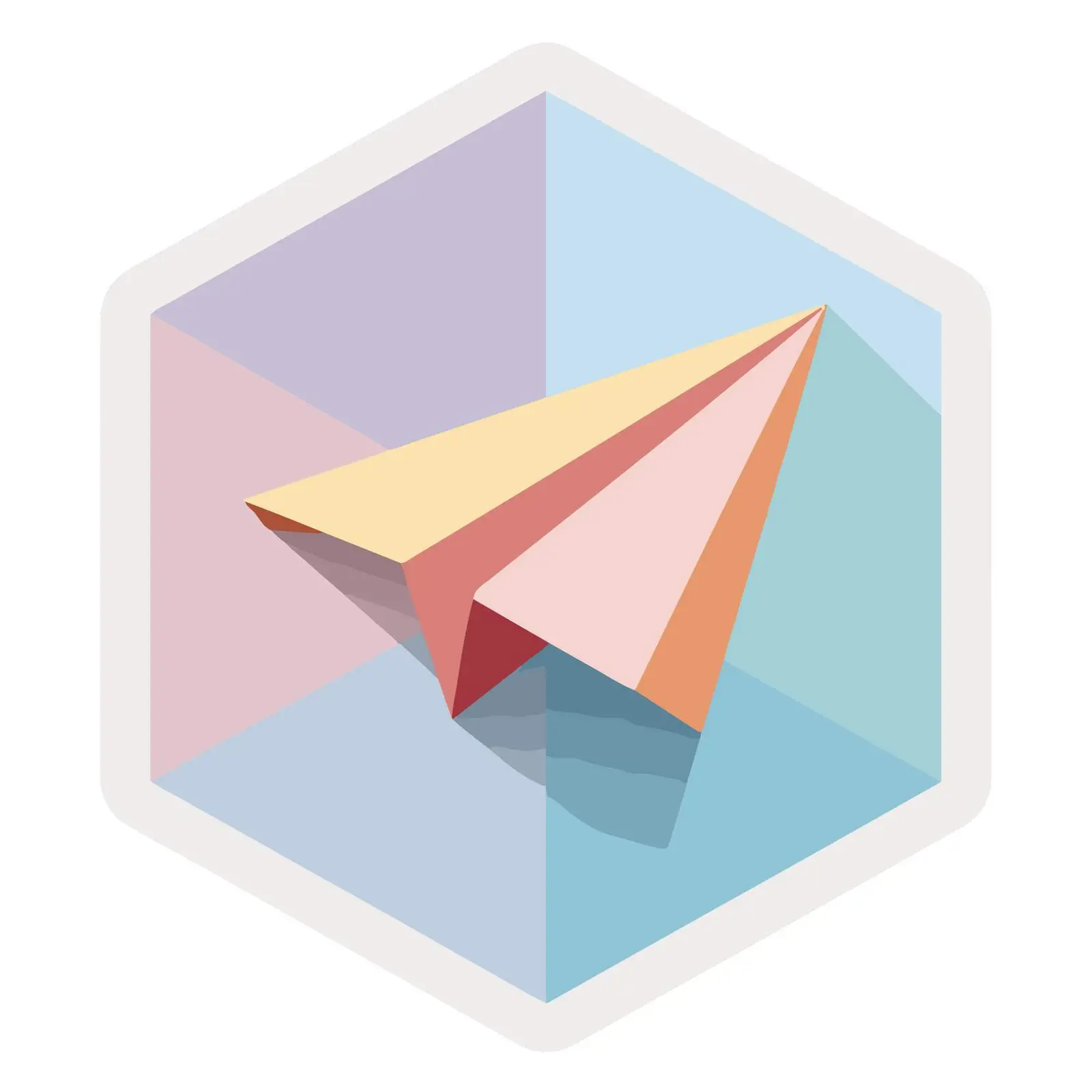 Paper Plane Flat Design Icon — free download from Dotvec