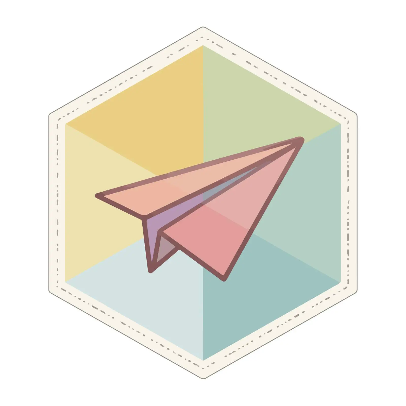 Minimalist Paper Plane Icon — free download from Dotvec