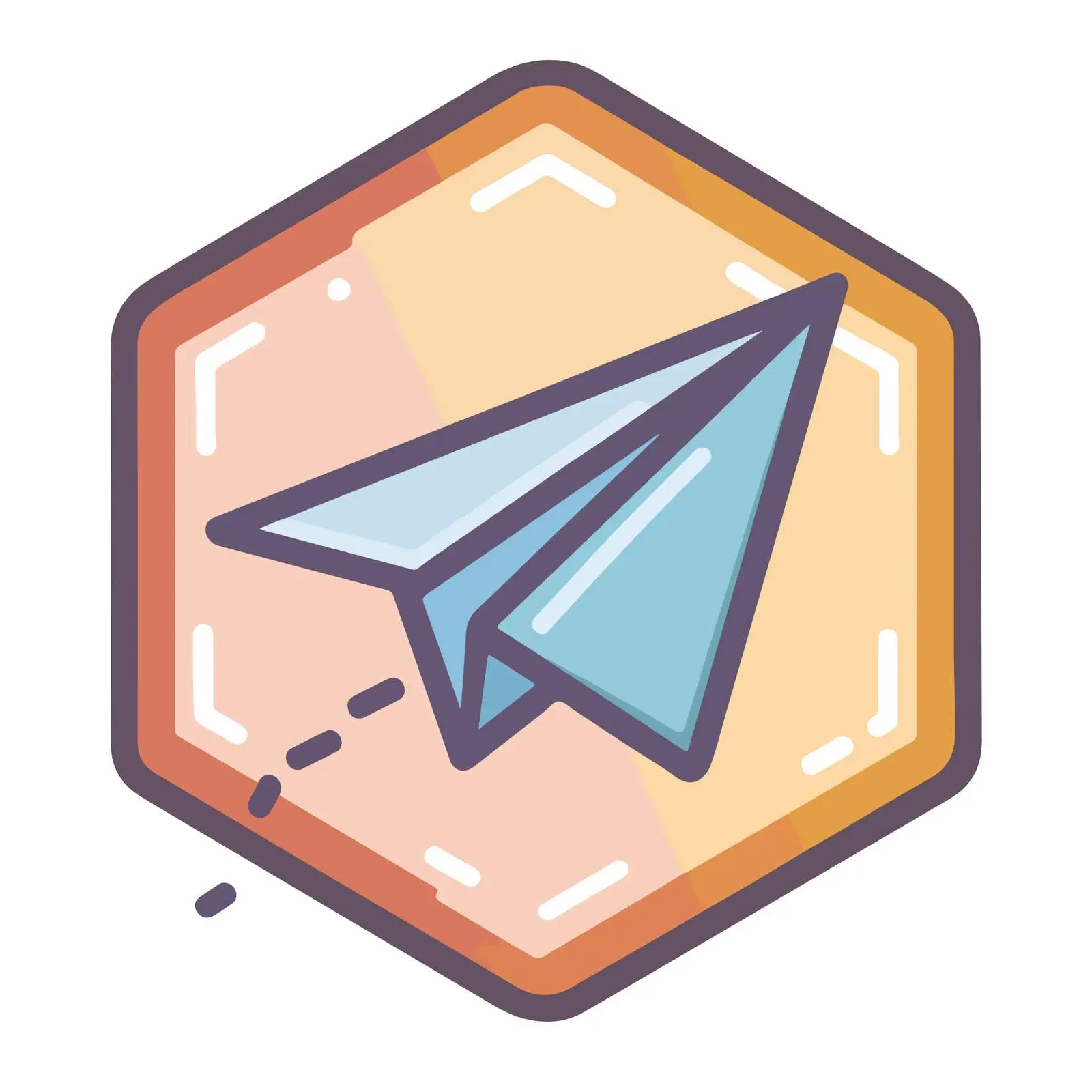 Minimalist Paper Plane Icon — free download from Dotvec
