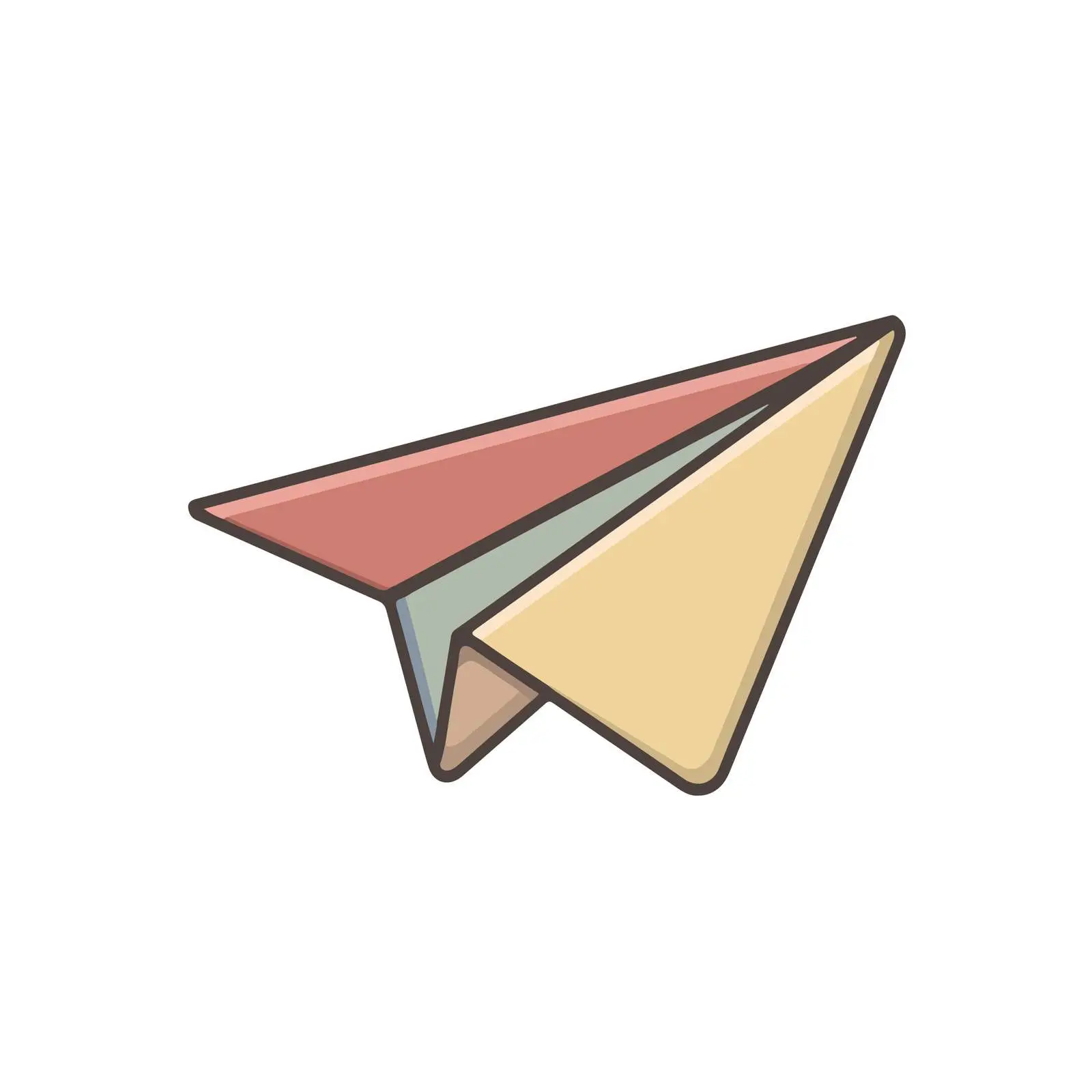 Modern Paper Plane Icon — free download from Dotvec