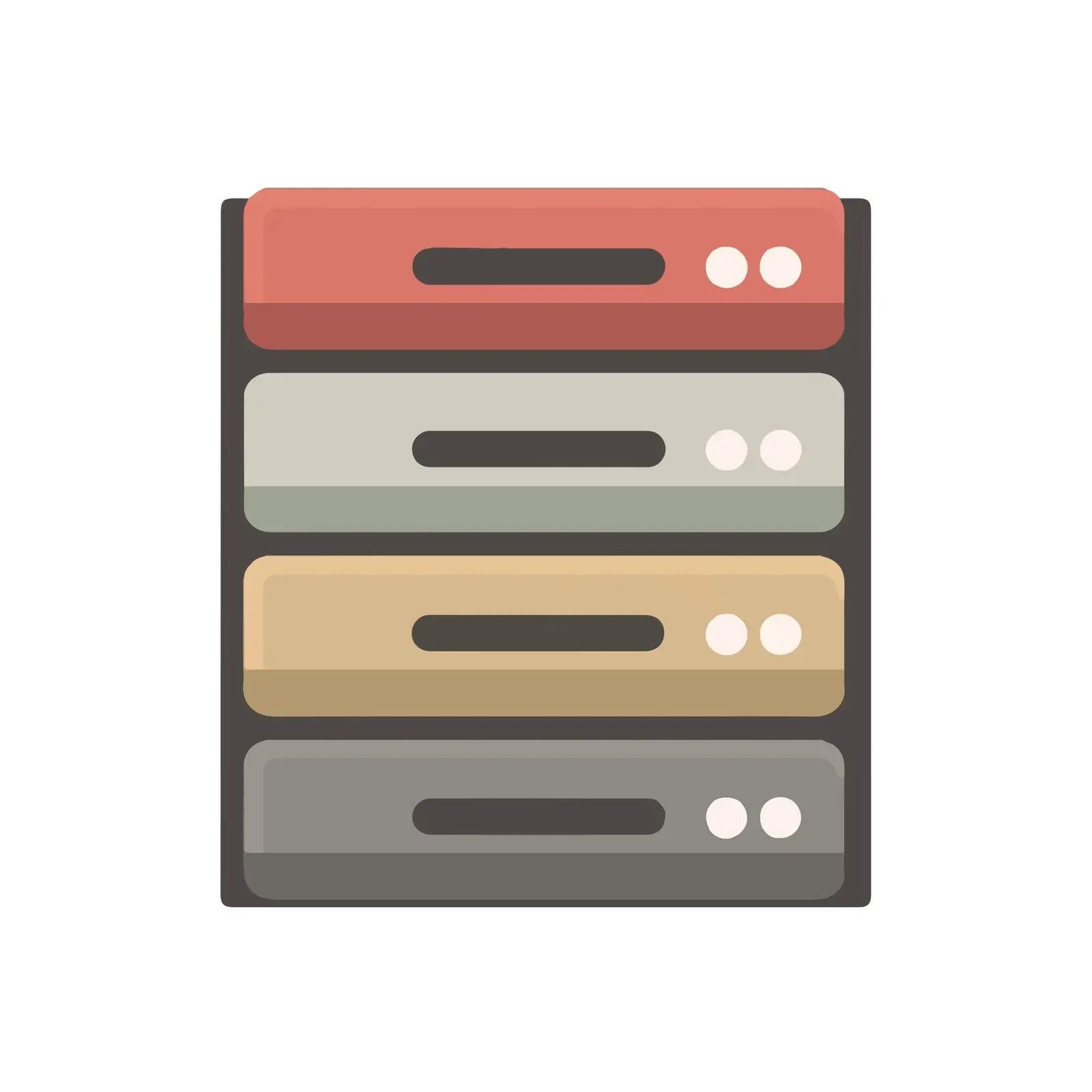 Minimalist Server Icon Design — free download from Dotvec