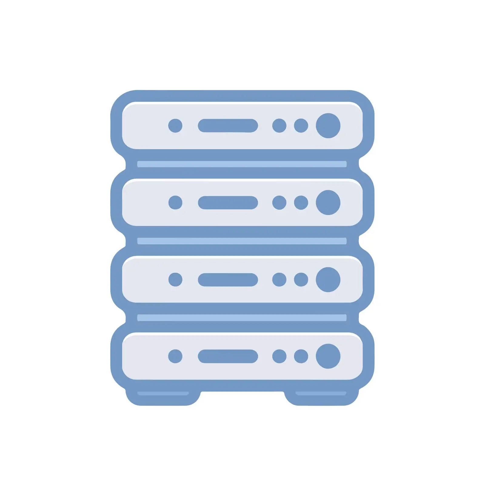 Server Geometric Icon — free download from Dotvec