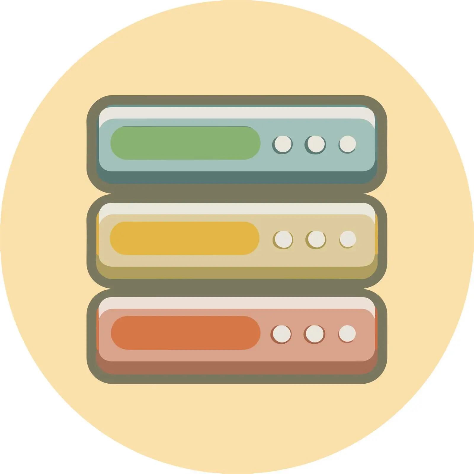 Server Geometric Icon — free download from Dotvec