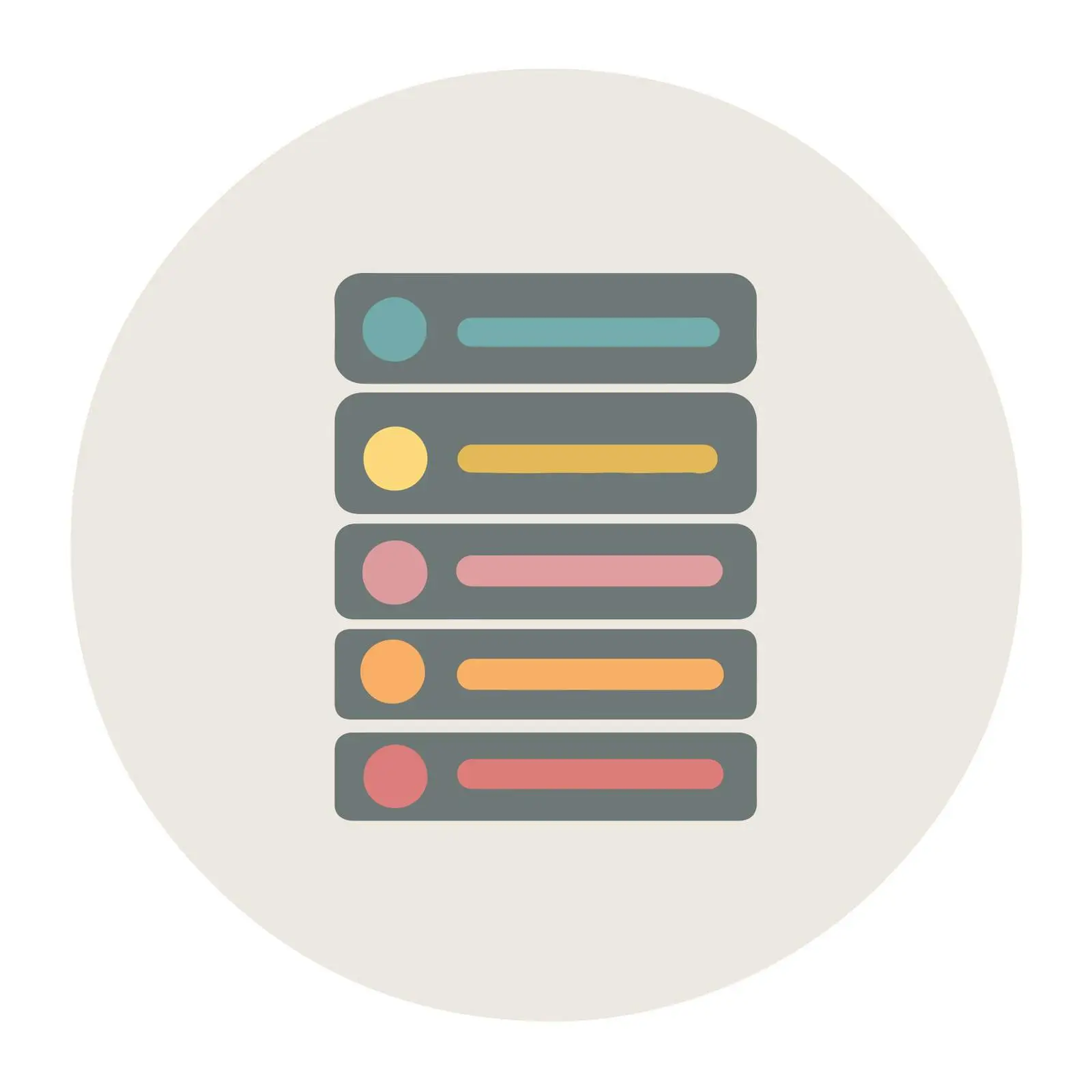 Server Geometric Icon — free download from Dotvec