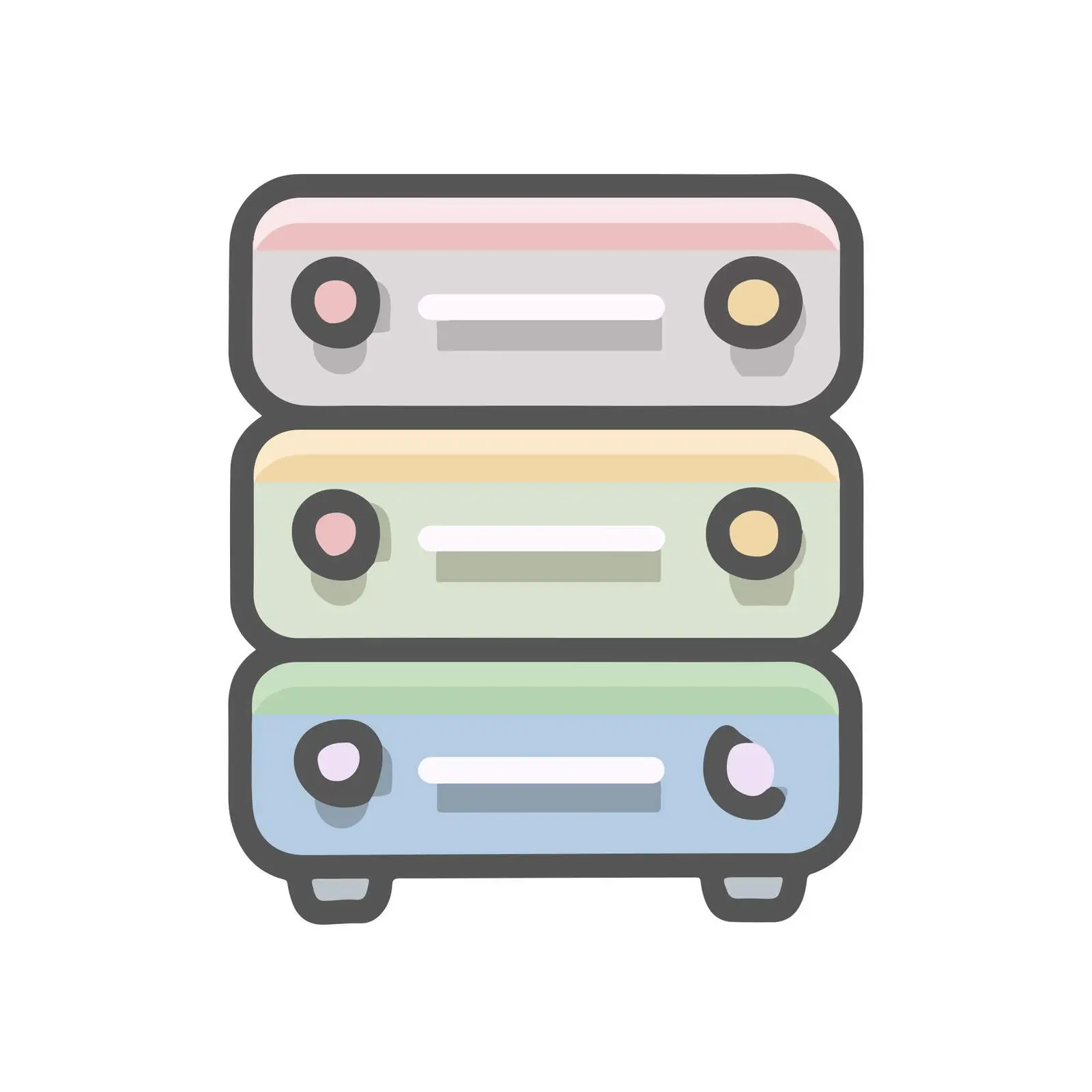 Server Icon in Pastel Colors — free download from Dotvec