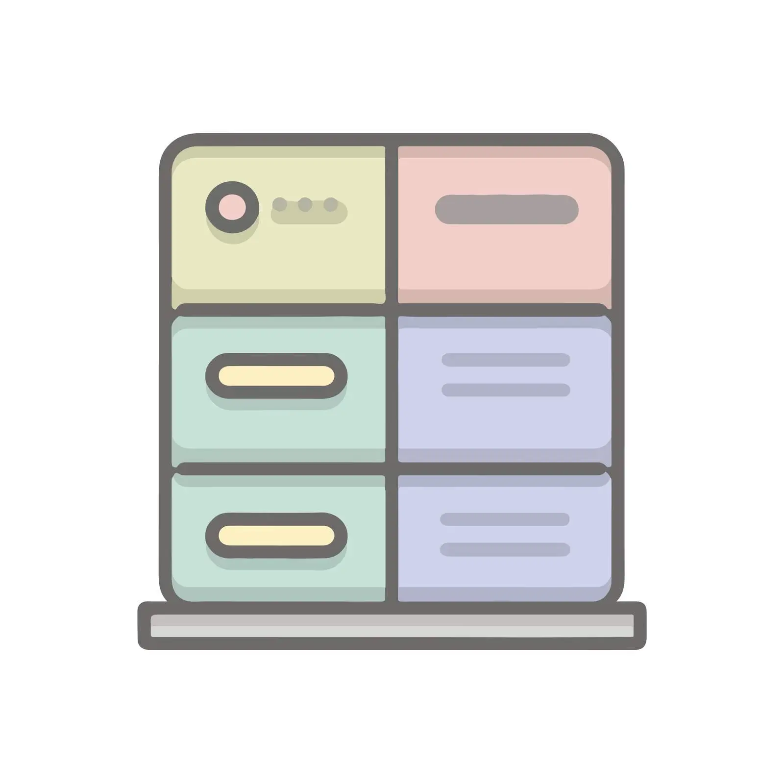 Flat Server Icon in Pastel Colors — free download from Dotvec