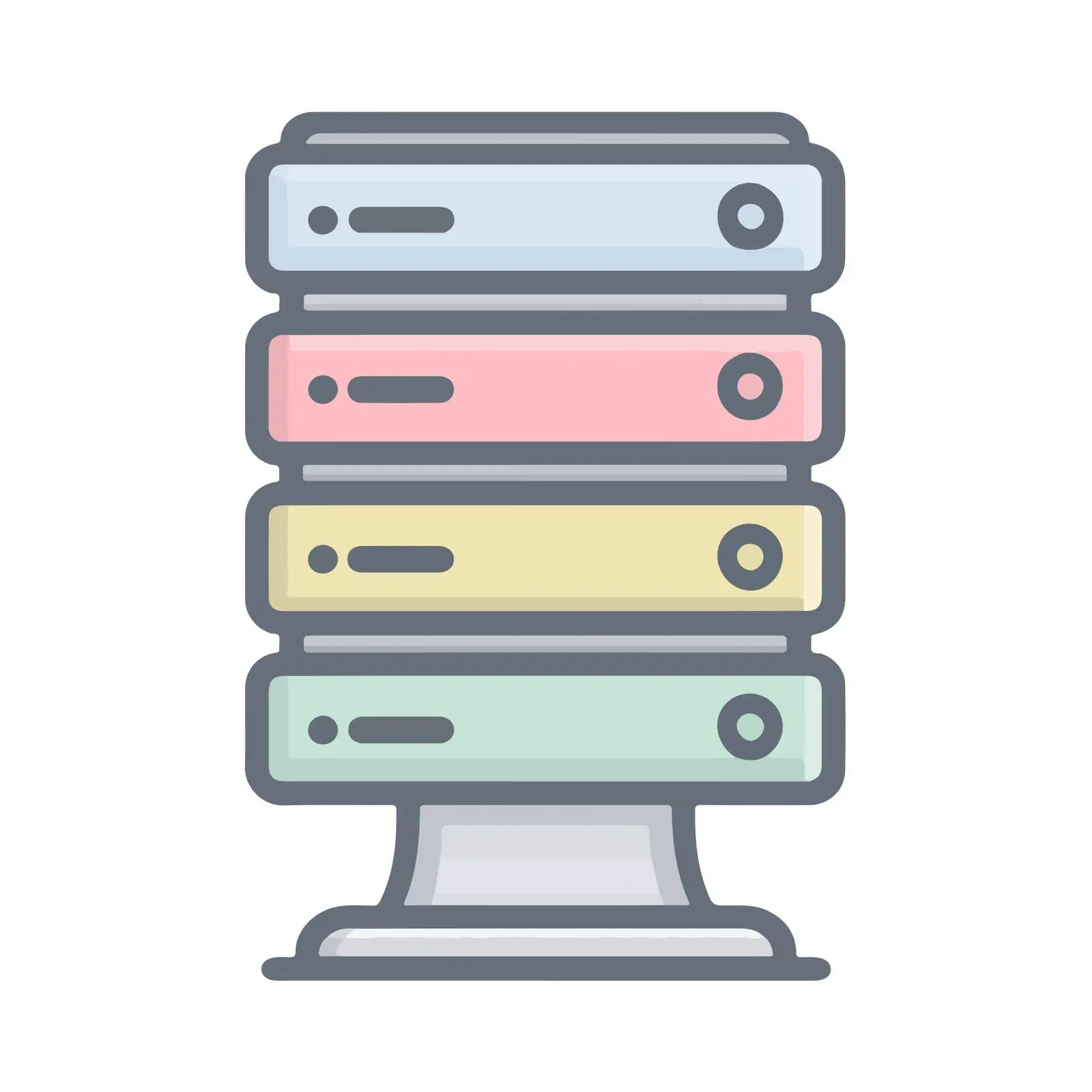 Server Icon in Flat Design — free download from Dotvec