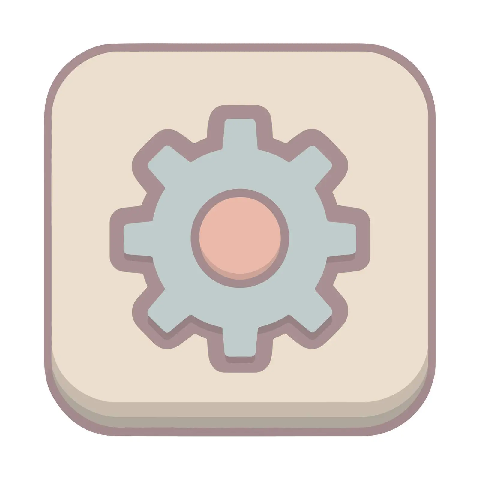 Settings Gear Monoline Icon Design — free download from Dotvec