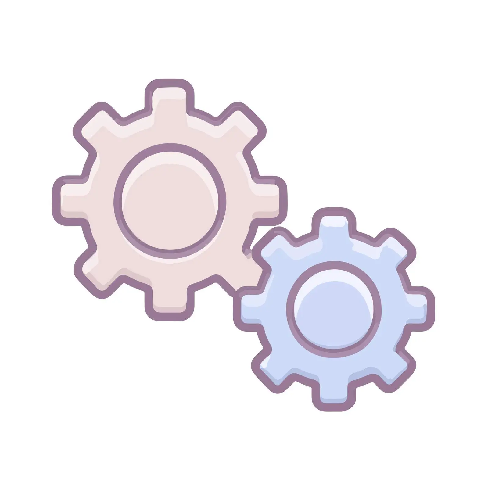 Settings Gear Monoline Icon — free download from Dotvec