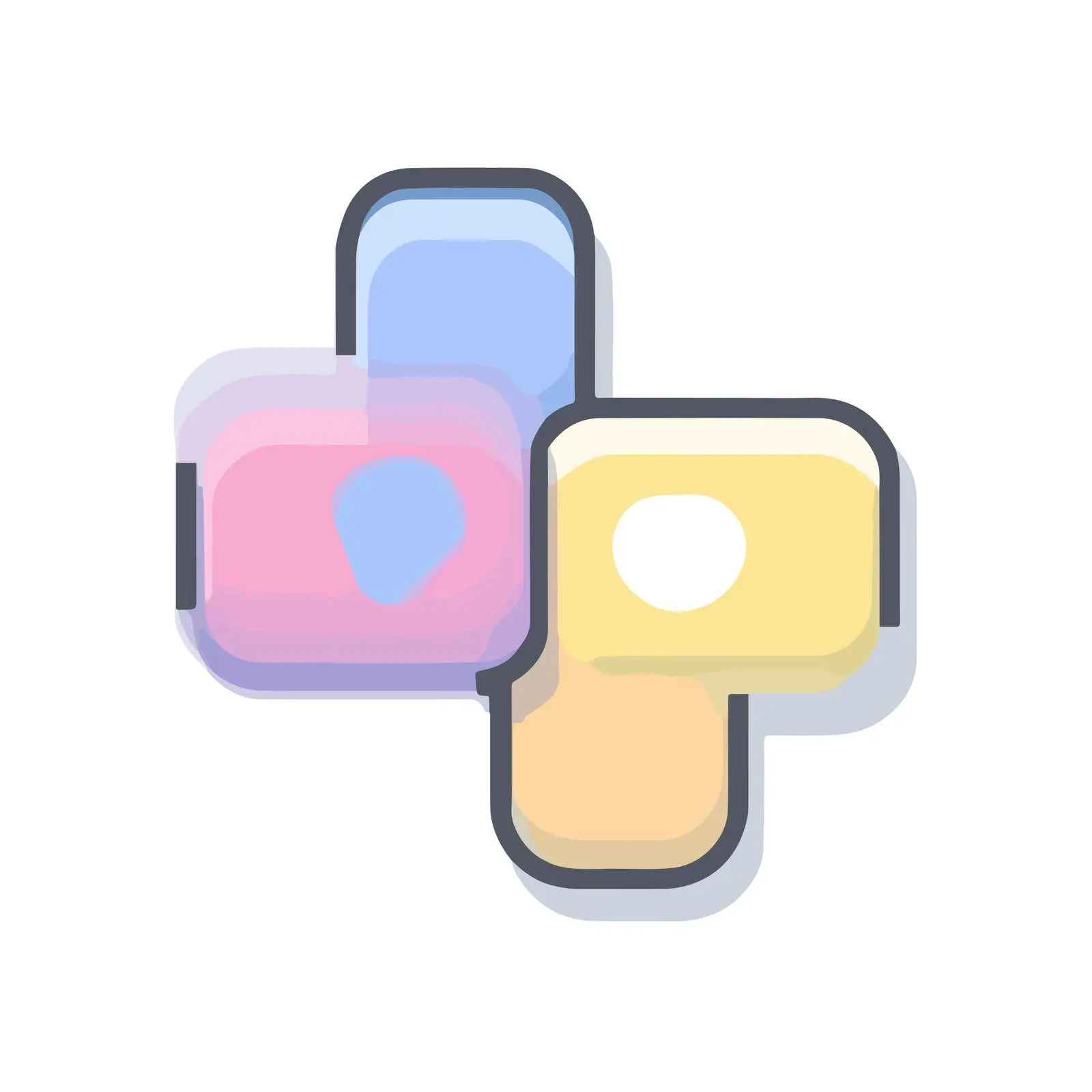 Clean UI Share Icon in Pastel Colors — free download from Dotvec