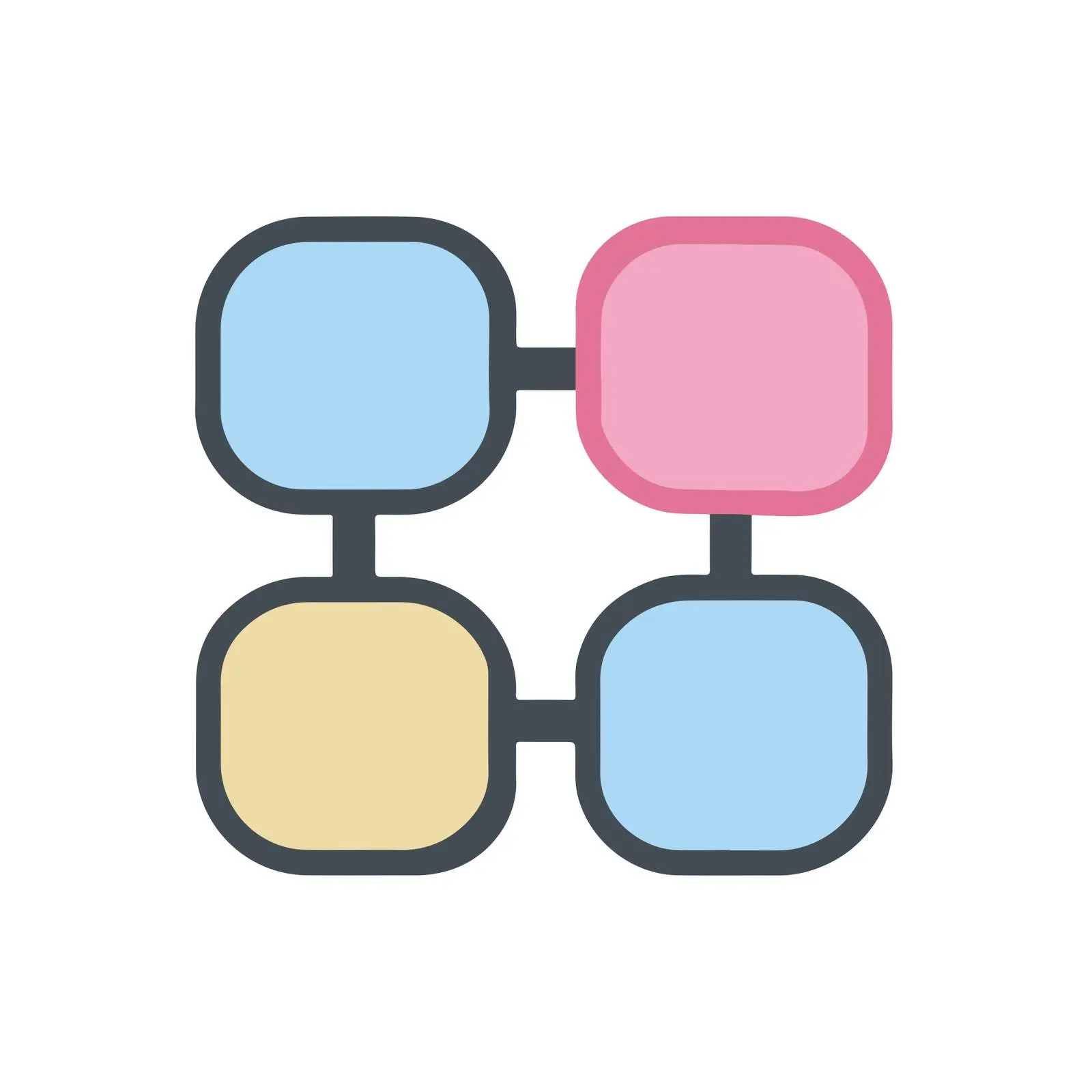 Clean Share Icon in Pastel Colors — free download from Dotvec