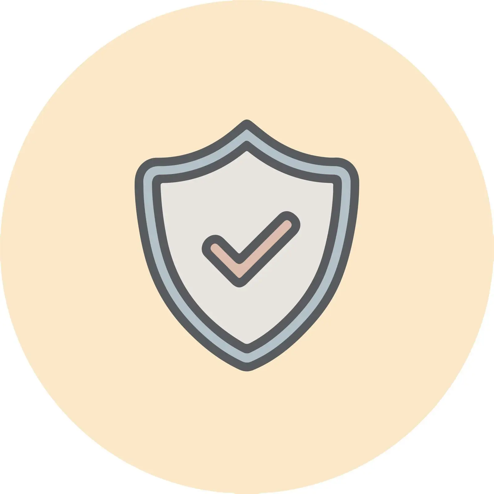 Shield Check Icon Mono-color Vector Design — free download from Dotvec