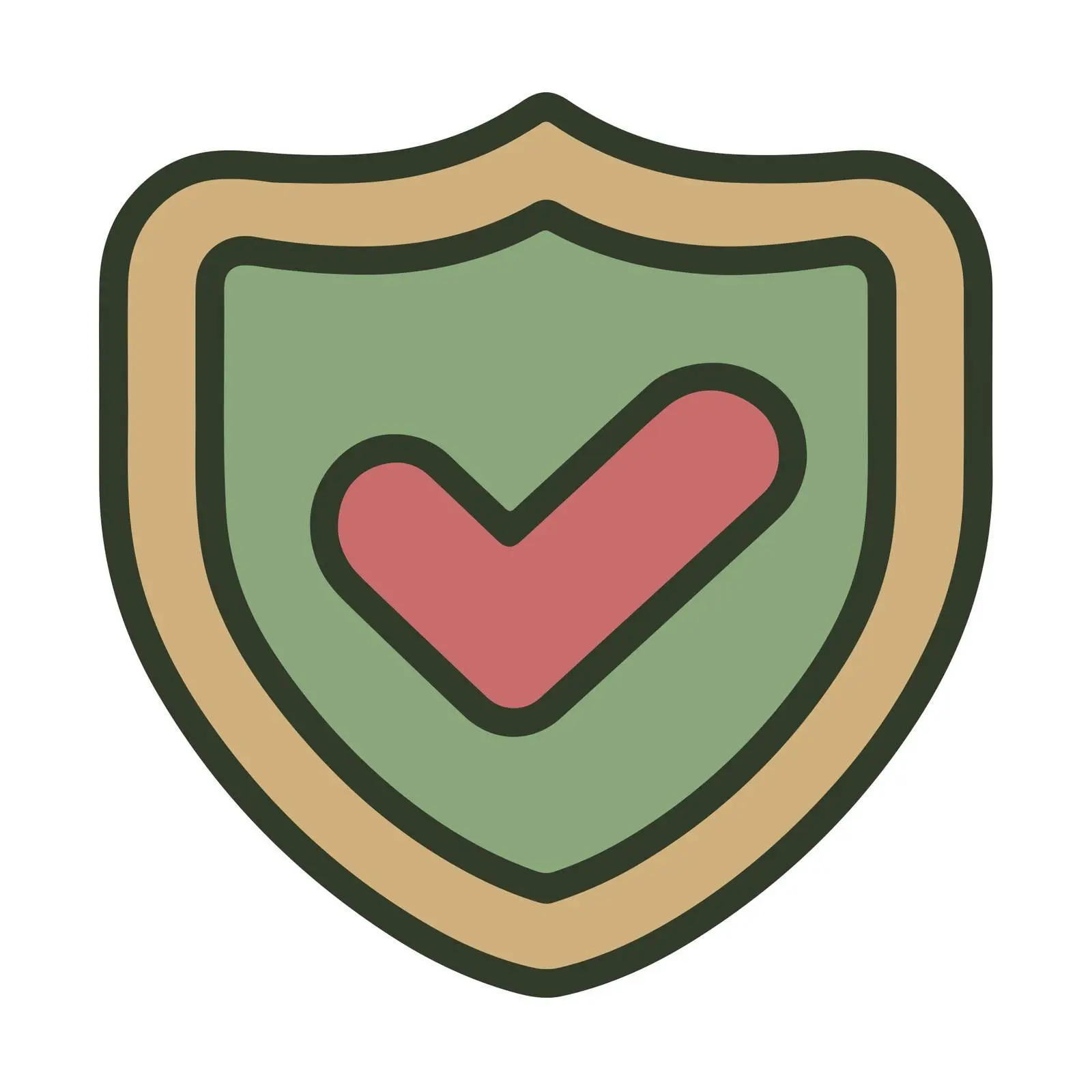 Shield Check Pictogram Design — free download from Dotvec