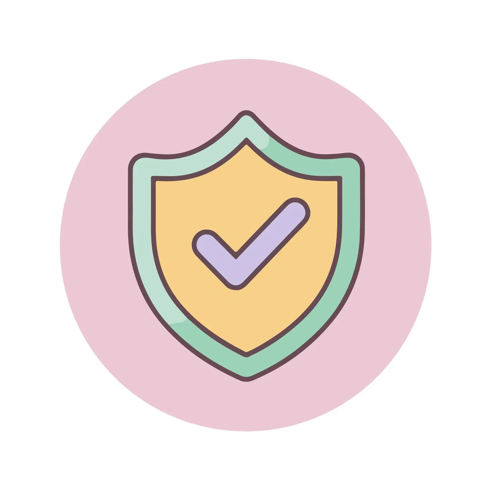 Minimal Shield Check Icon — free download from Dotvec