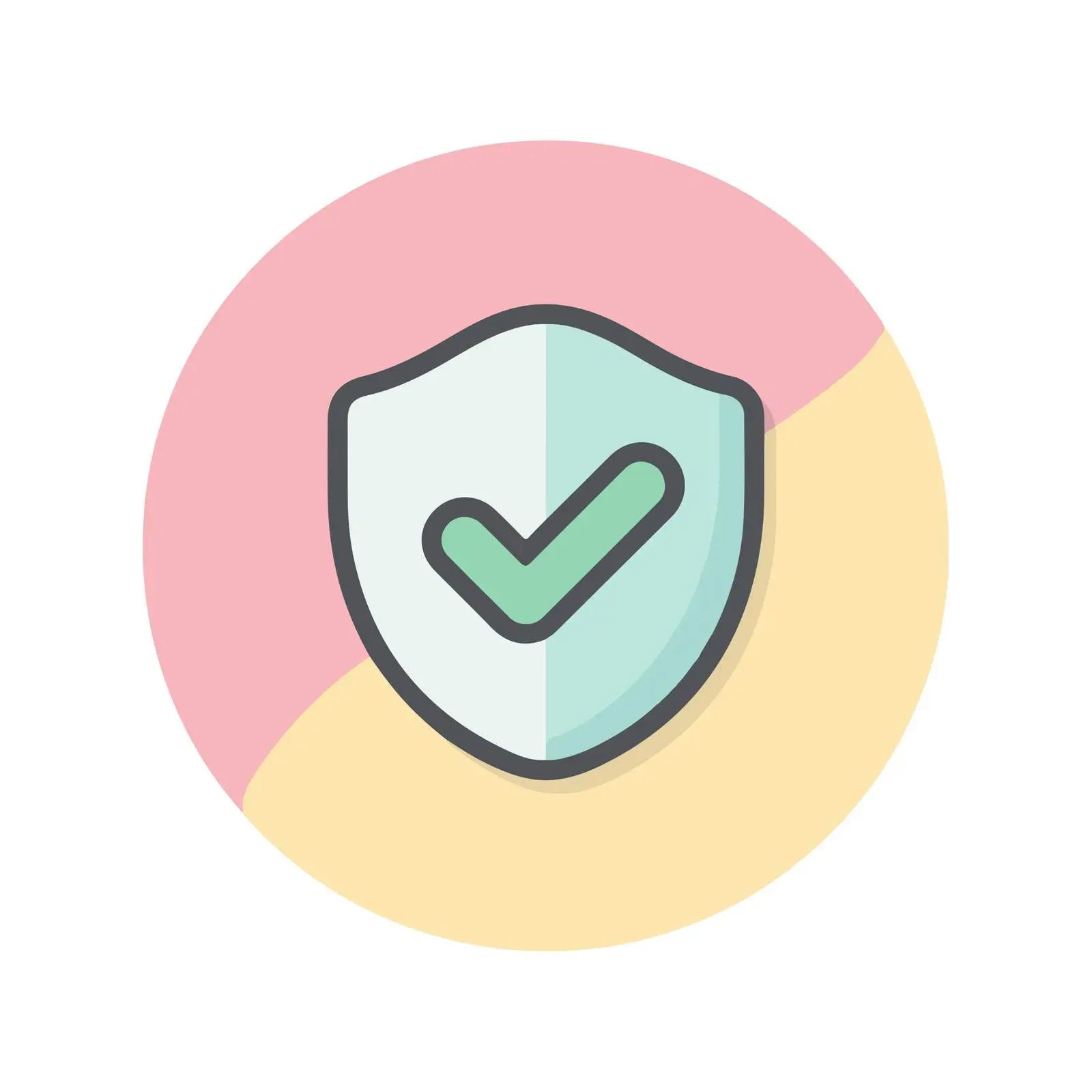 Flat Shield Check Icon — free download from Dotvec