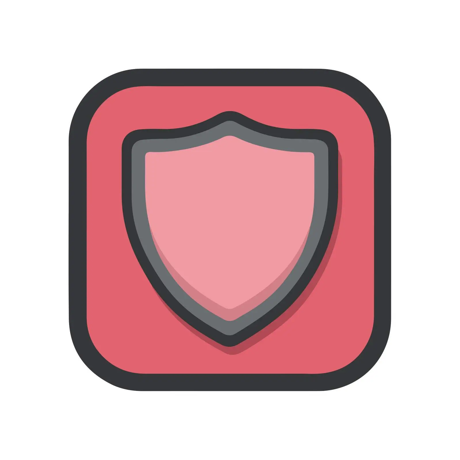 Minimalist Shield Icon — free download from Dotvec