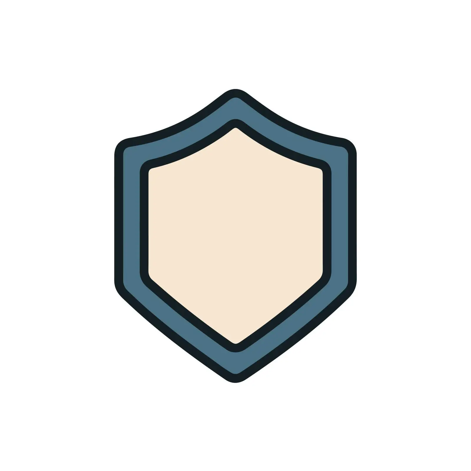 Shield Duotone Icon – free flat pal image from Dotvec