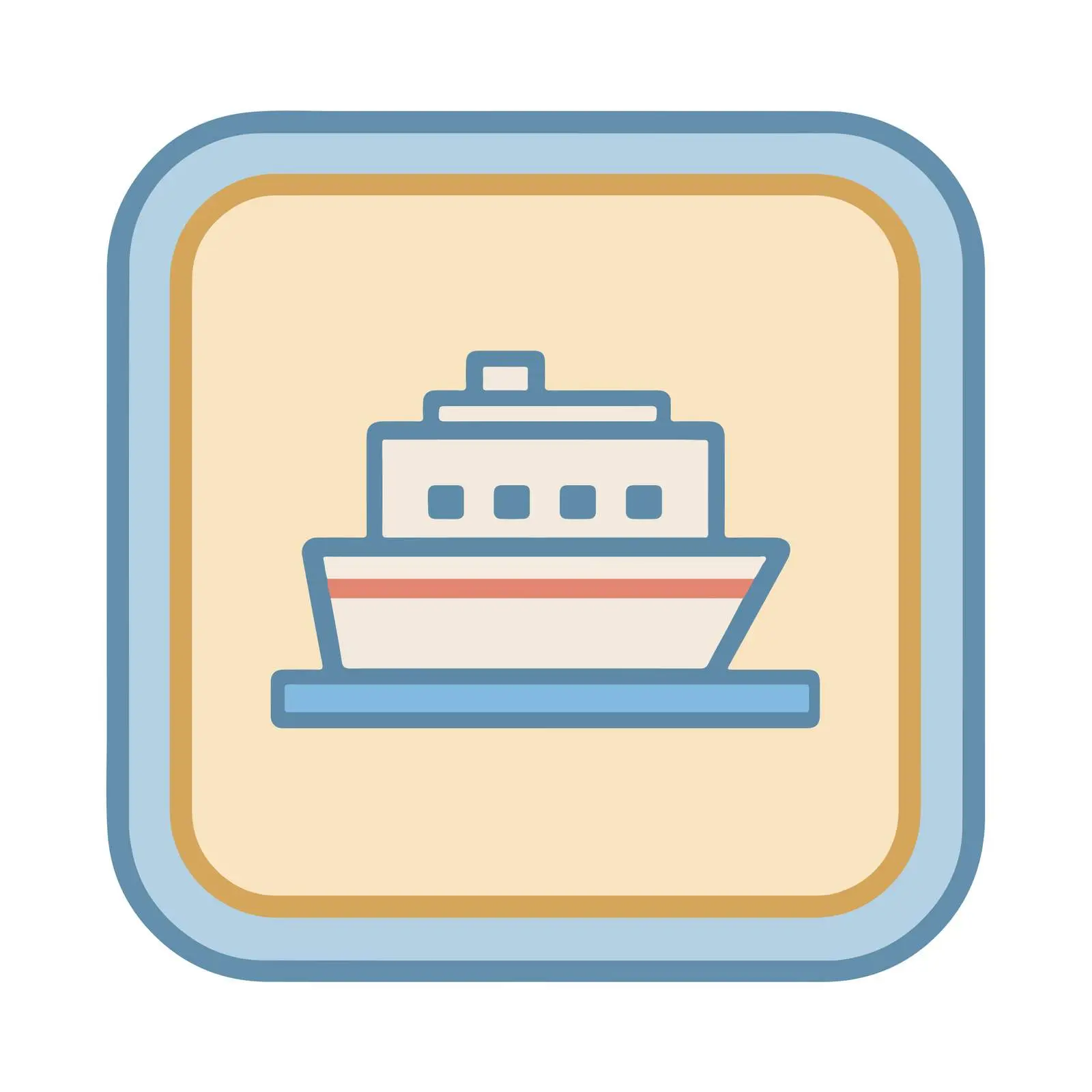Minimalist Ship Icon — free download from Dotvec