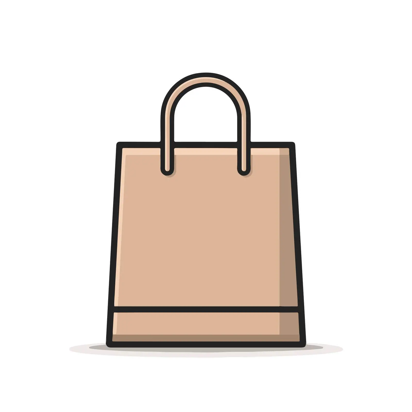 Shopping Bag Flat Icon Design — free download from Dotvec