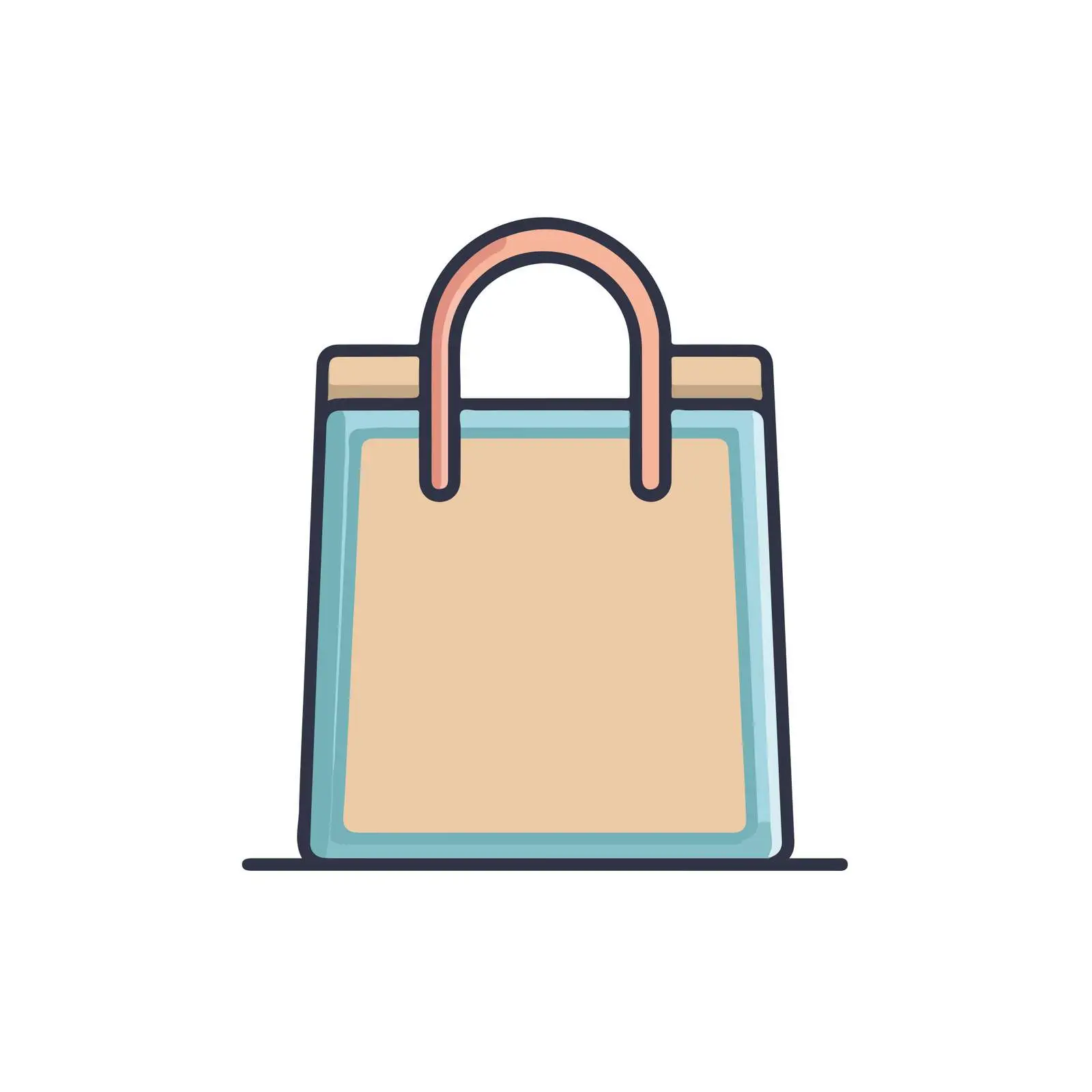 Minimal Shopping Bag Icon — free download from Dotvec