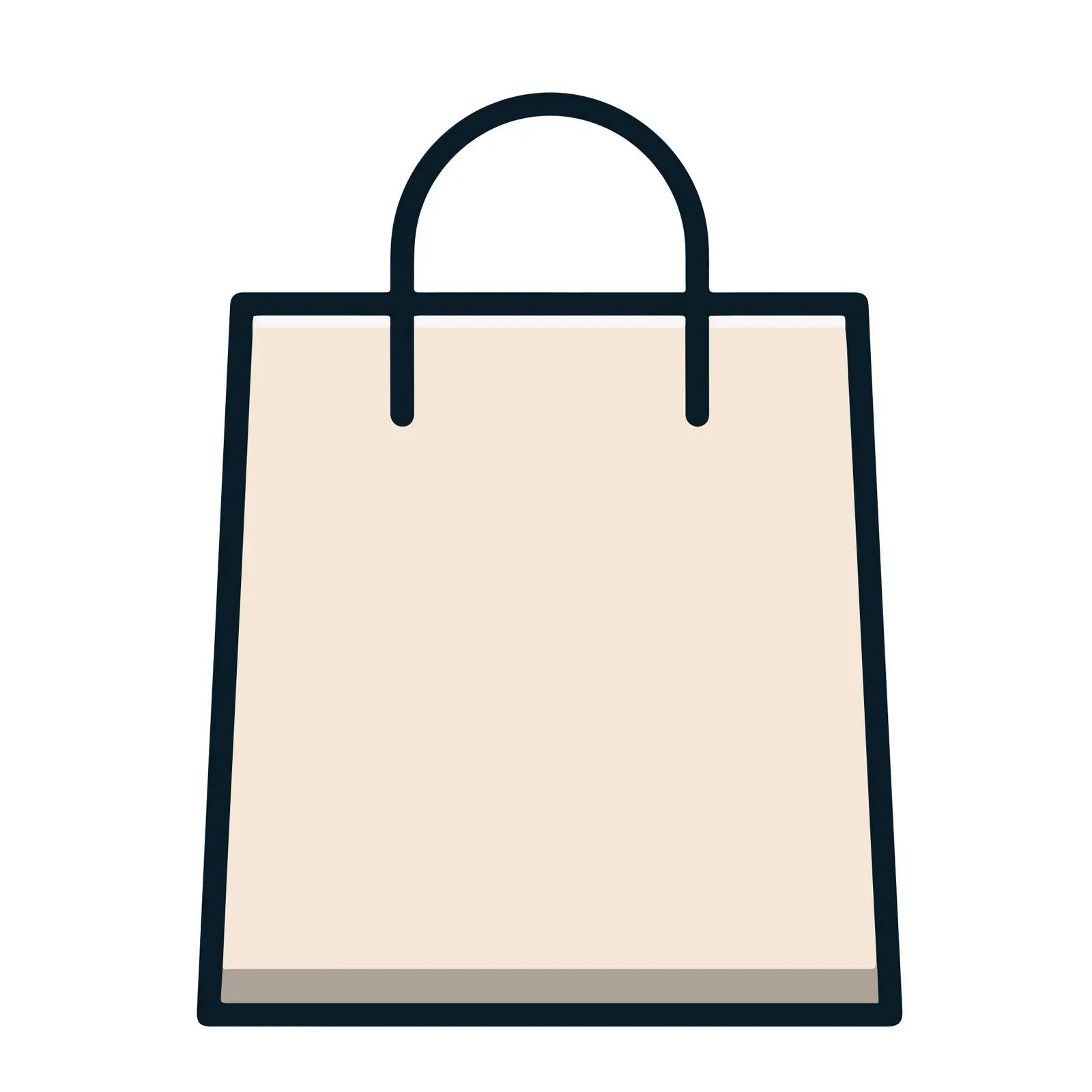 Minimalist Shopping Bag Icon — free download from Dotvec