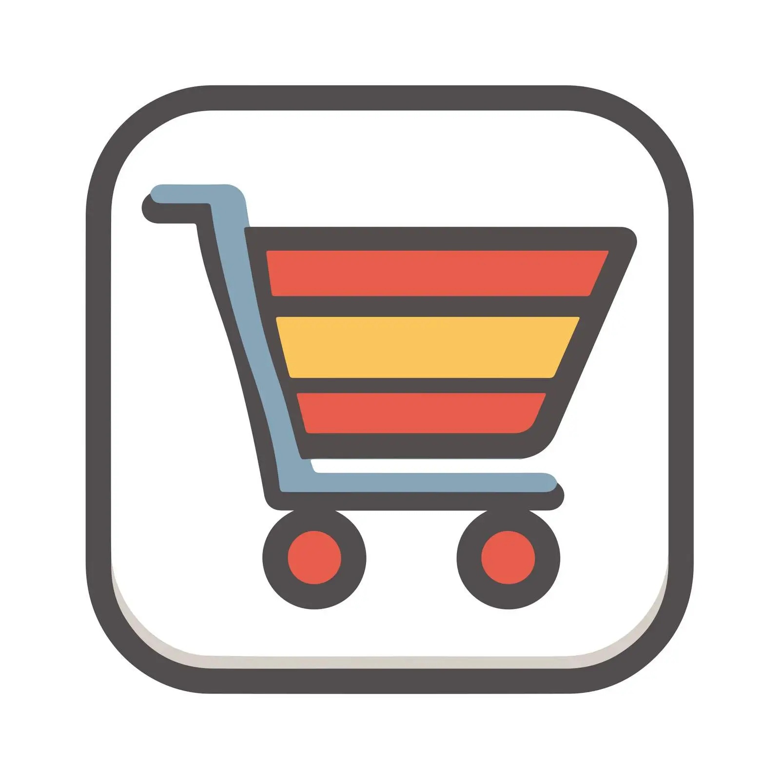 High-Contrast Shopping Cart Icon — free download from Dotvec