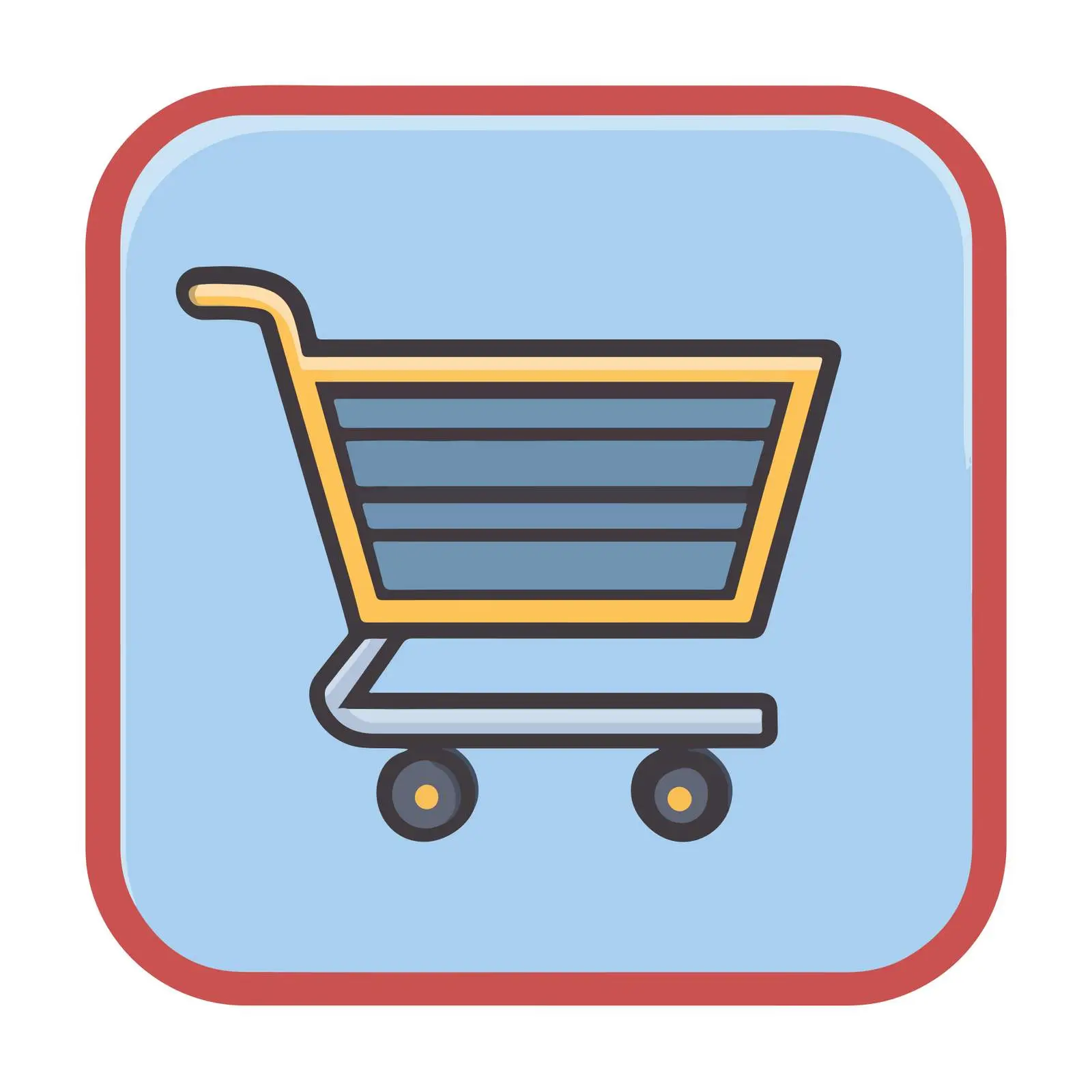 Shopping Cart Flat Icon Design — free download from Dotvec