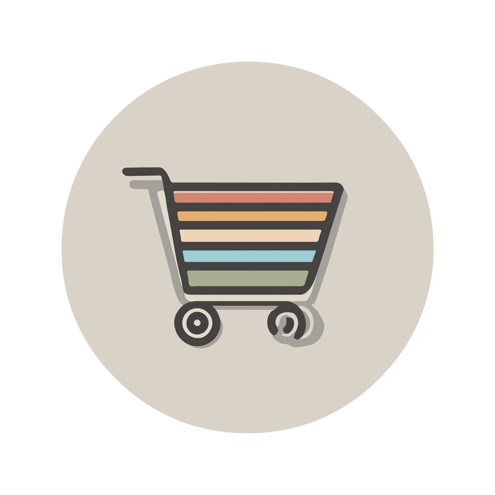 Minimal Shopping Cart Icon — free download from Dotvec