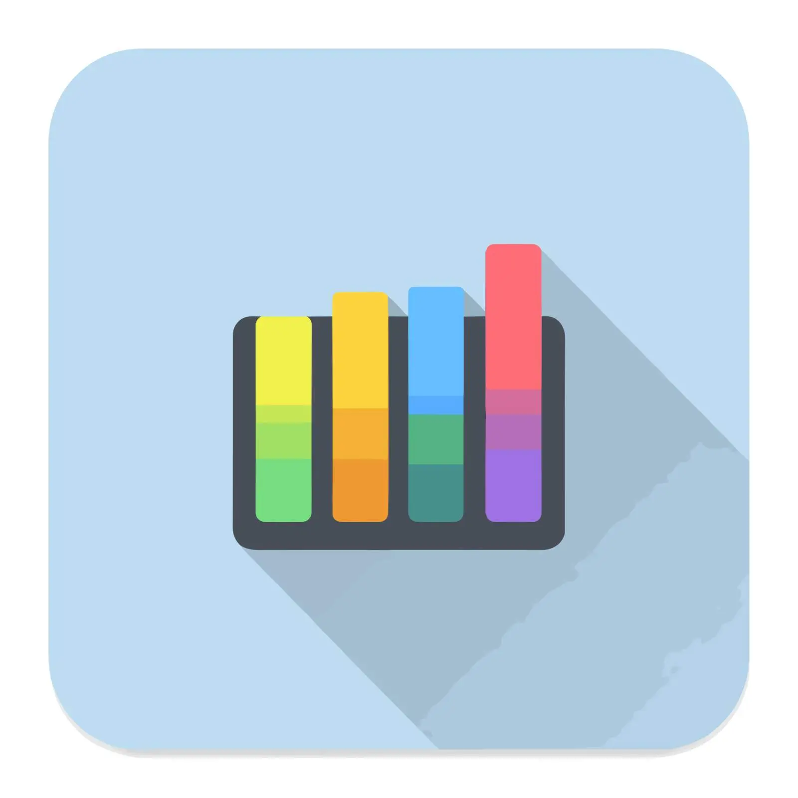 Signal Bars Flat Icon Design — free download from Dotvec
