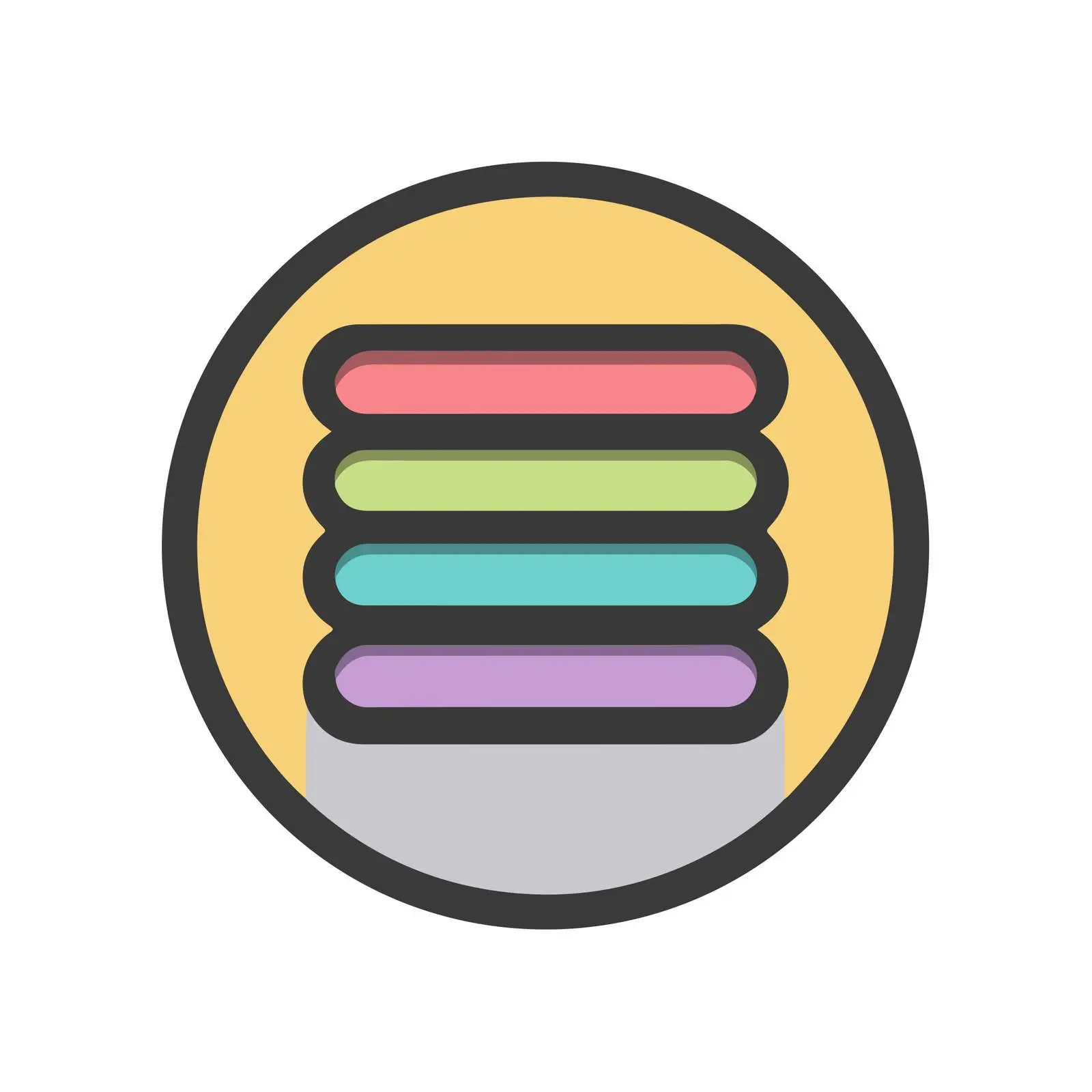 Signal Bars Monoline Flat Icon — free download from Dotvec