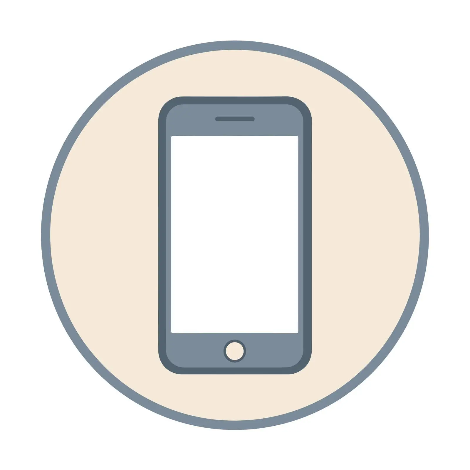 Minimalist Smartphone Icon — free download from Dotvec