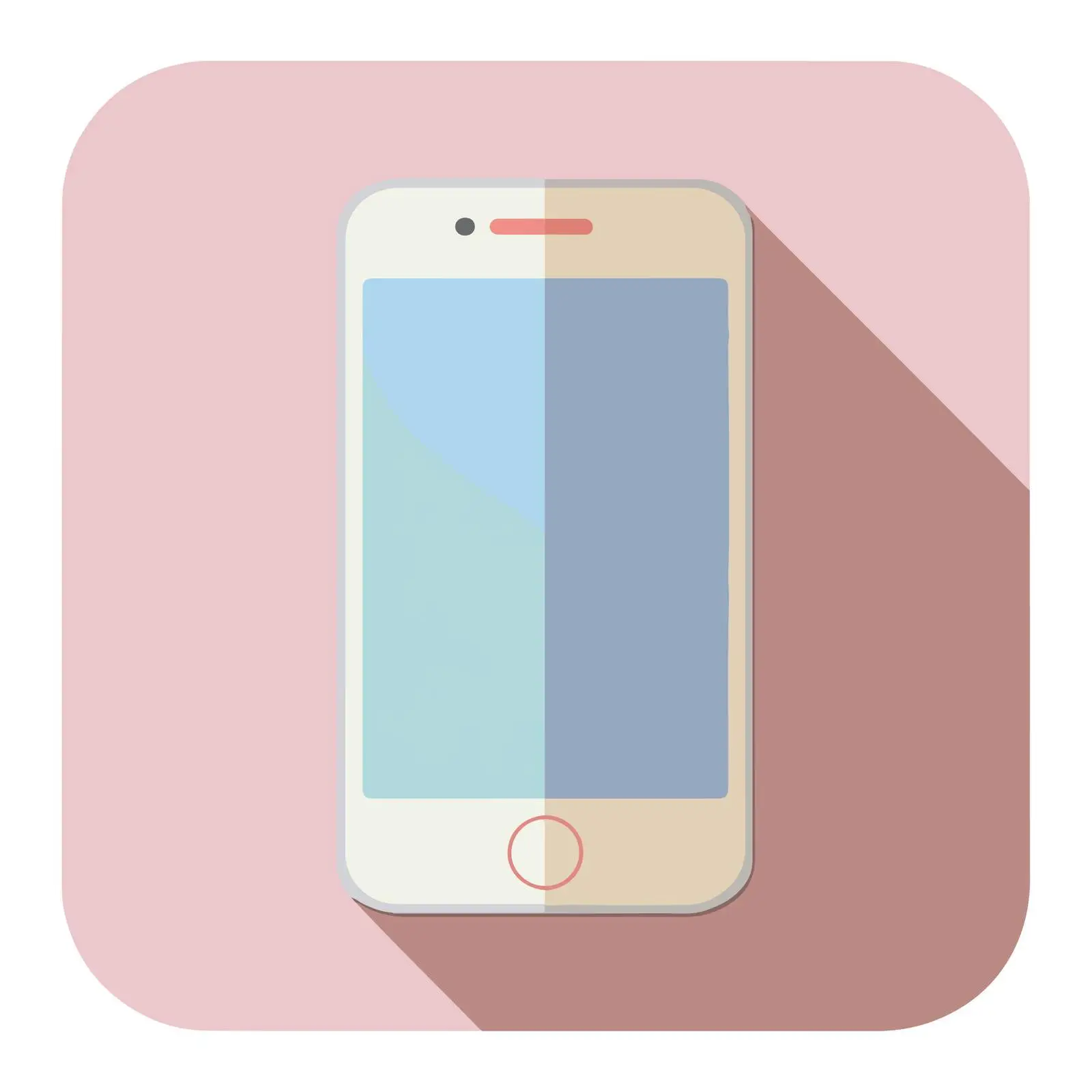 Smartphone Flat Design Icon — free download from Dotvec