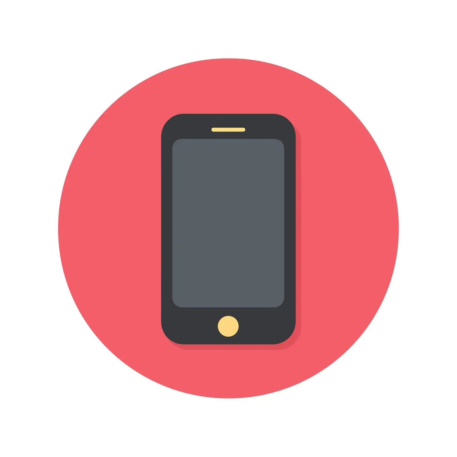 Smartphone Flat Design Icon — free download from Dotvec