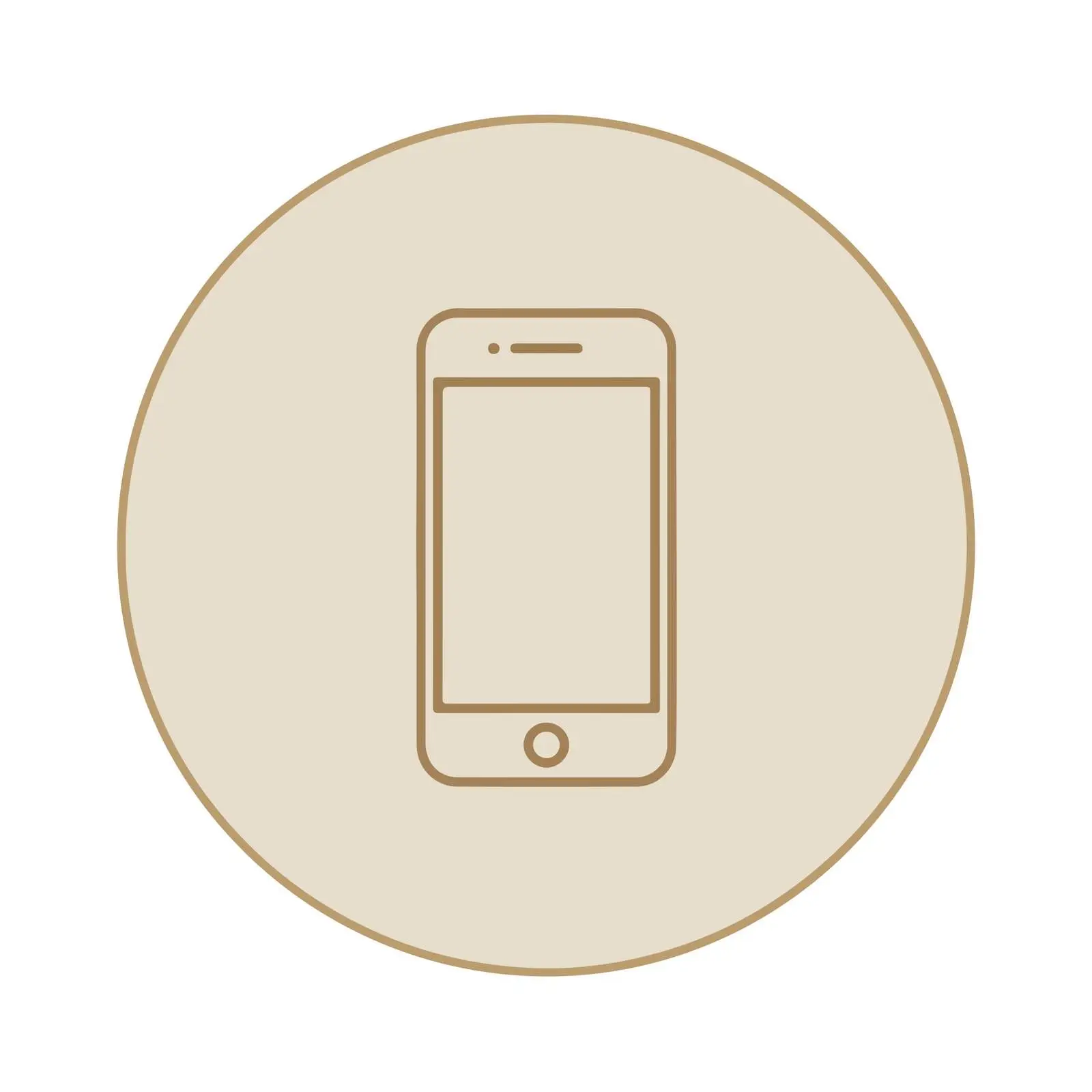 Smartphone Flat Line Icon Design — free download from Dotvec