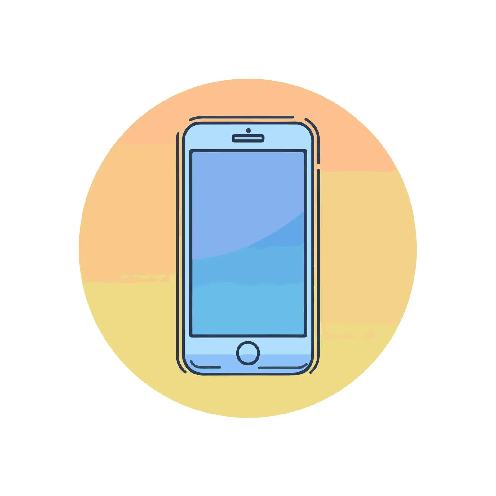 Smartphone Flat Icon Design — free download from Dotvec