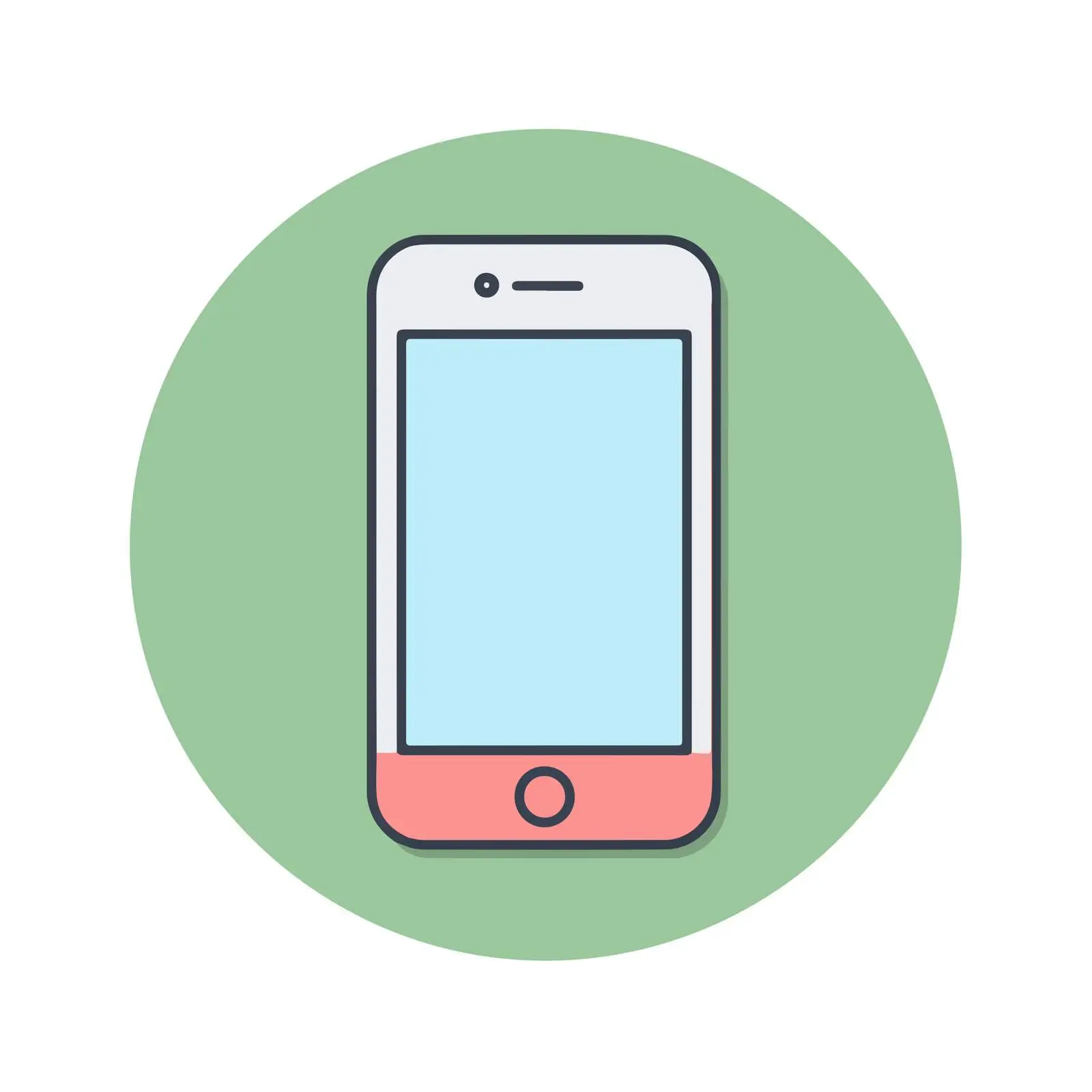 Smartphone Flat Icon — free download from Dotvec