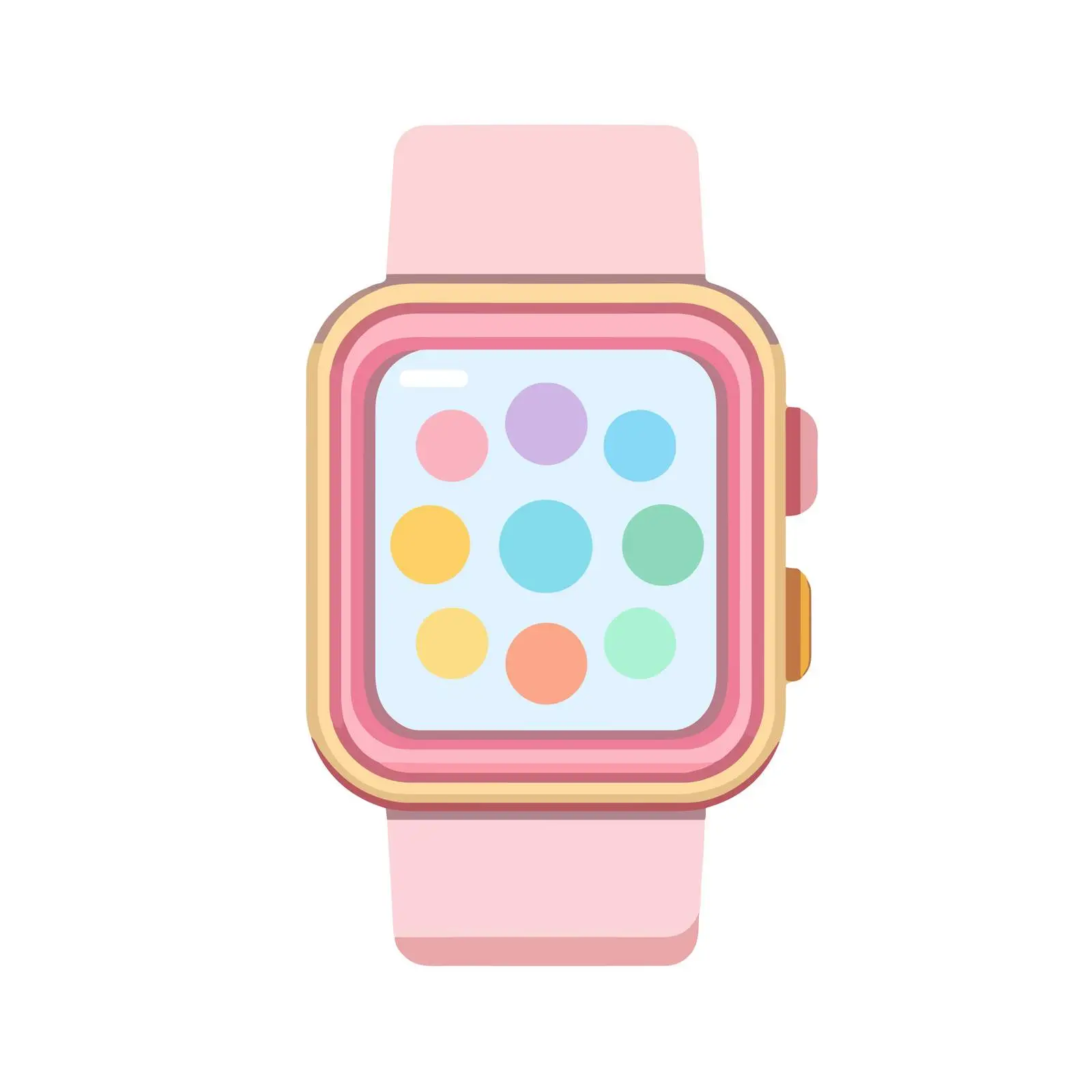 Smartwatch Flat Icon Design — free download from Dotvec