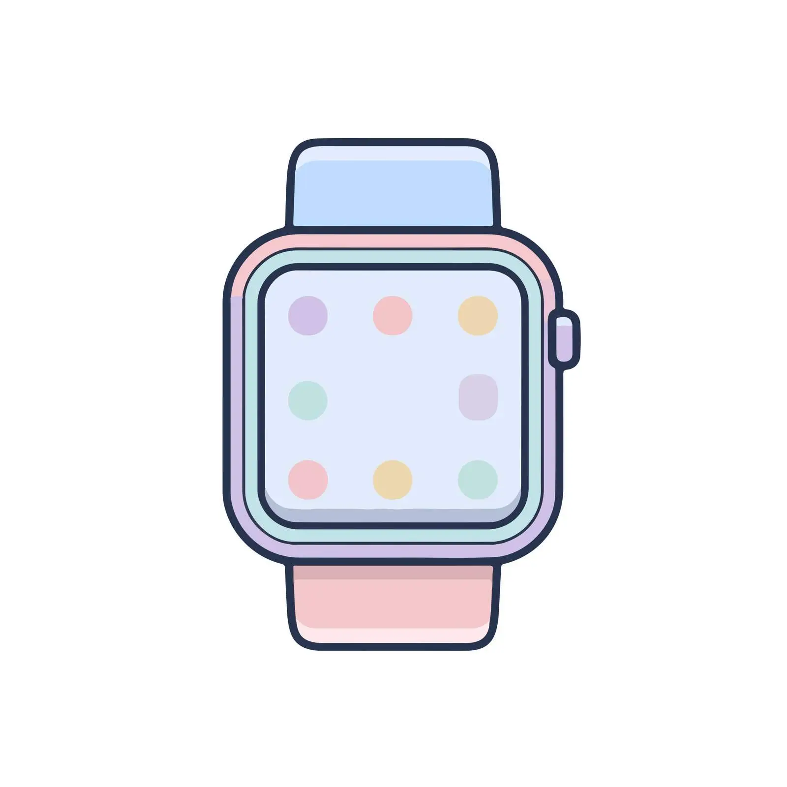 Smartwatch Flat Design Icon — free download from Dotvec