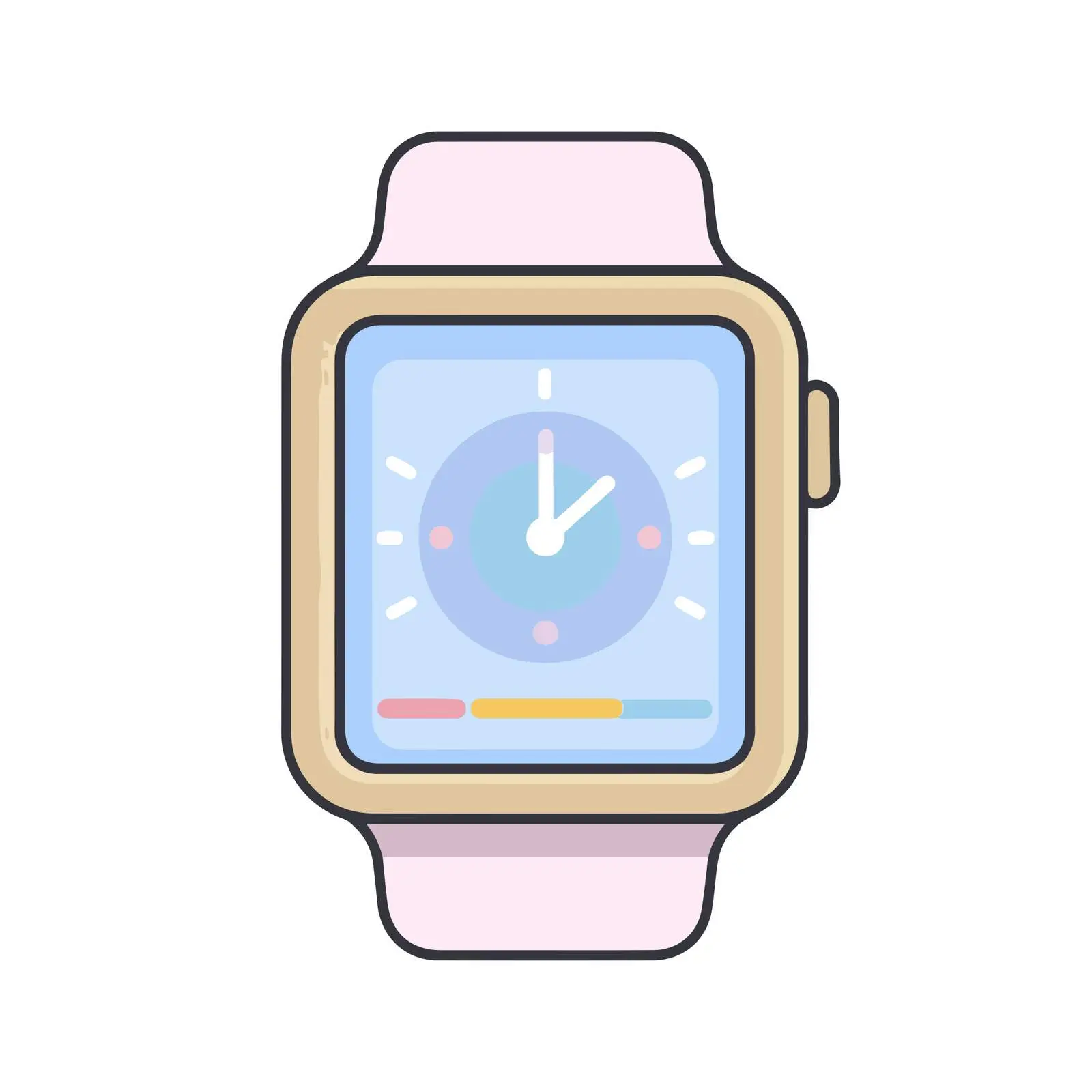Smartwatch Flat UI Icon — free download from Dotvec