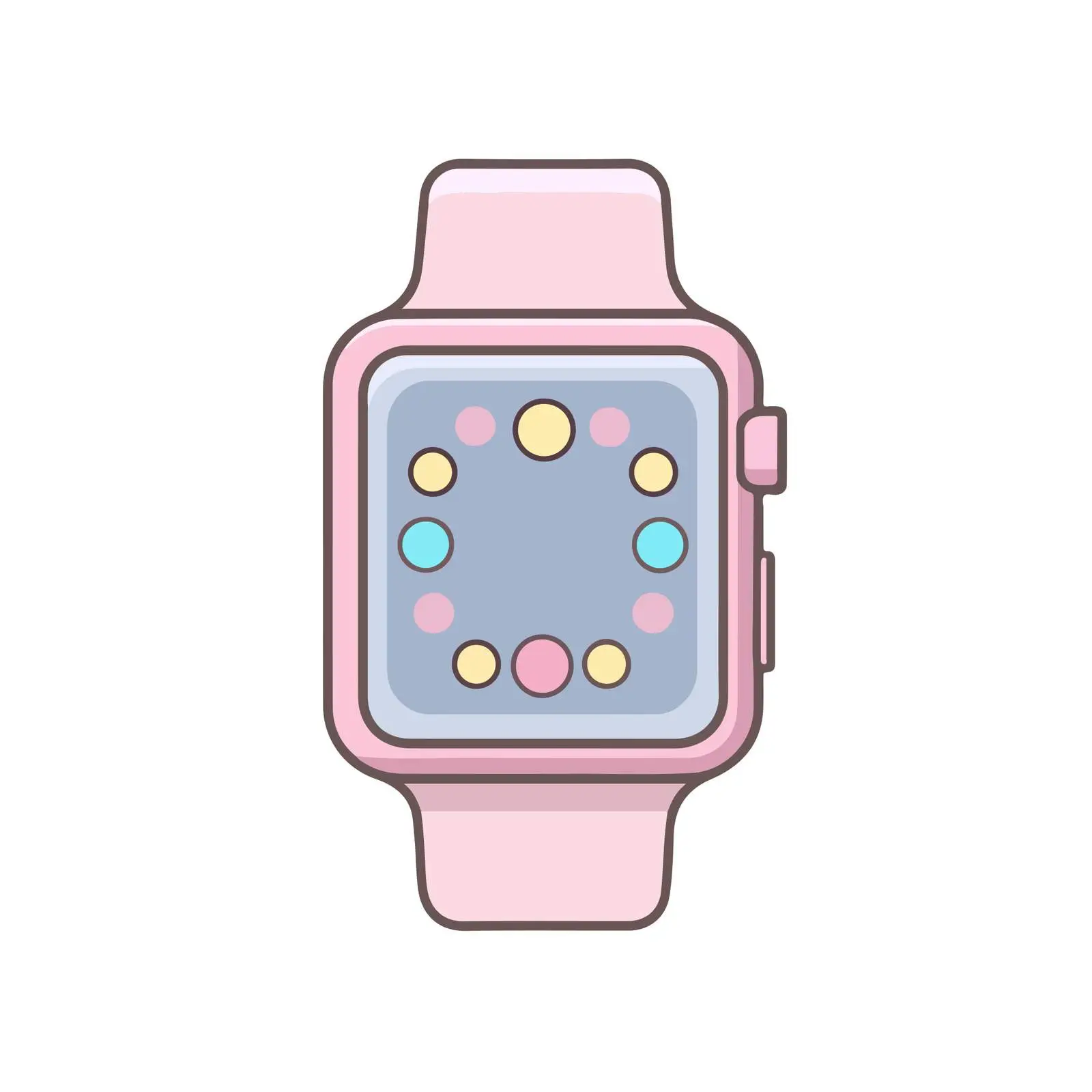 Smartwatch Flat Design Icon — free download from Dotvec