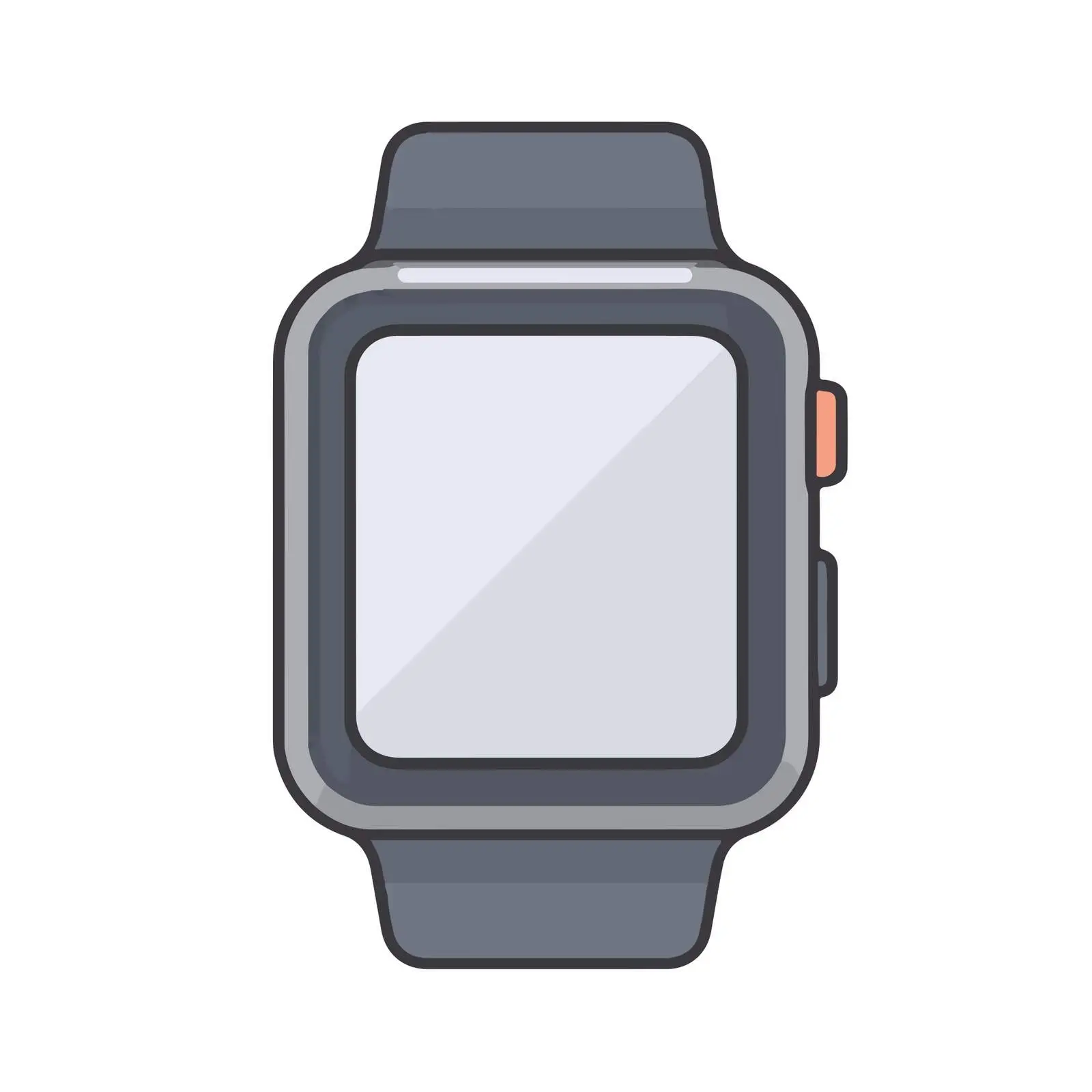 Smartwatch Flat Vector Icon — free download from Dotvec