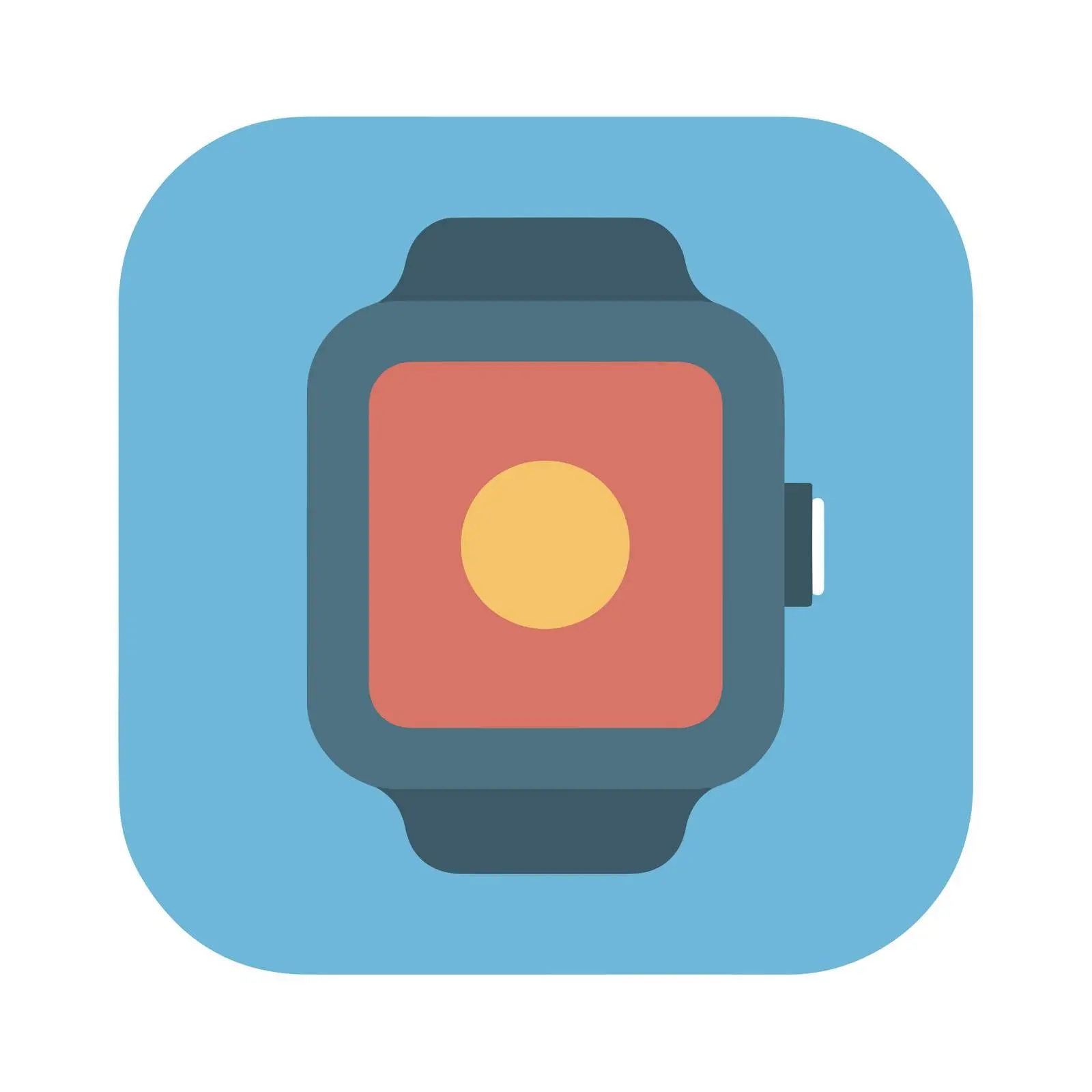 Smartwatch Flat Icon — free download from Dotvec