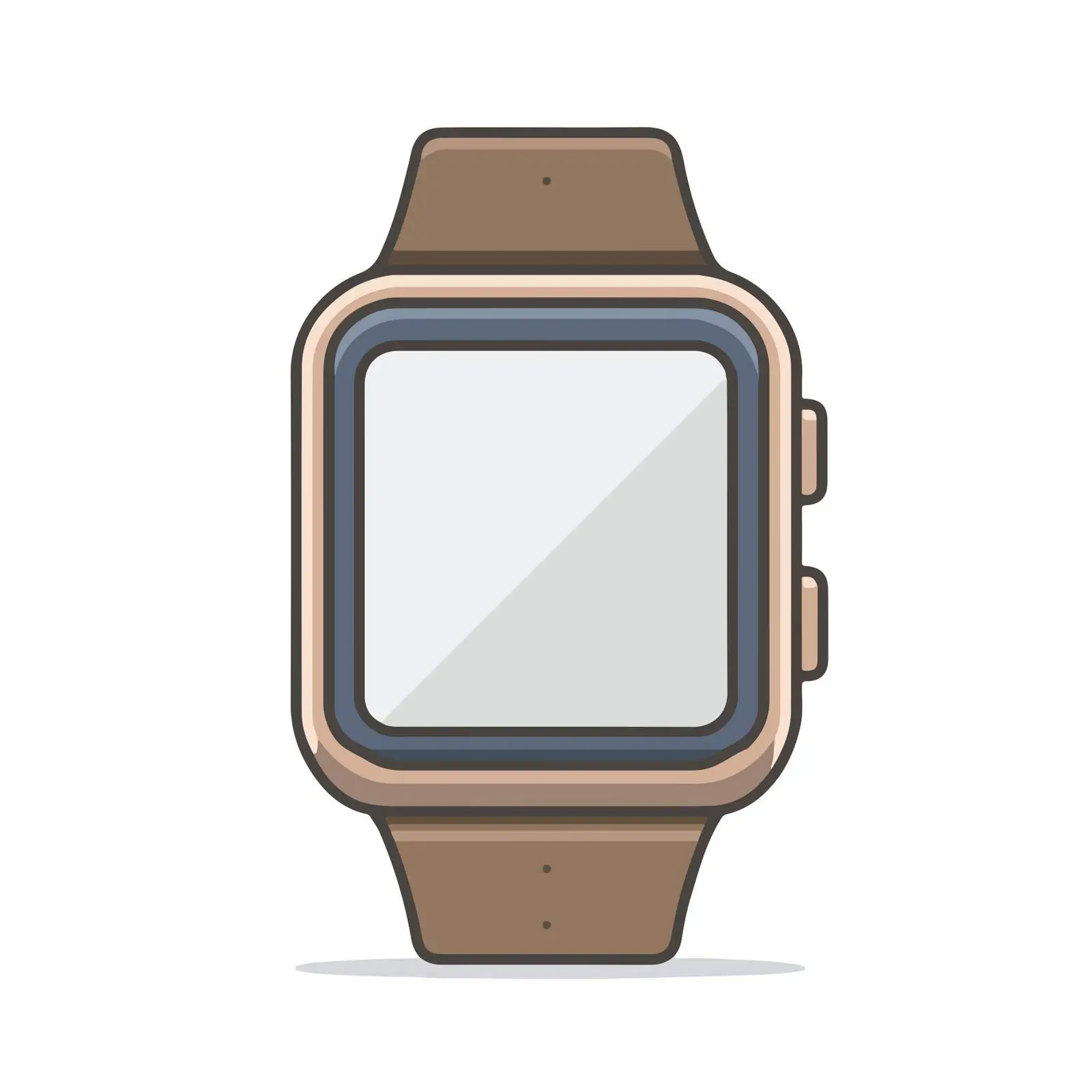 Smartwatch Thin Line Icon Design — free download from Dotvec