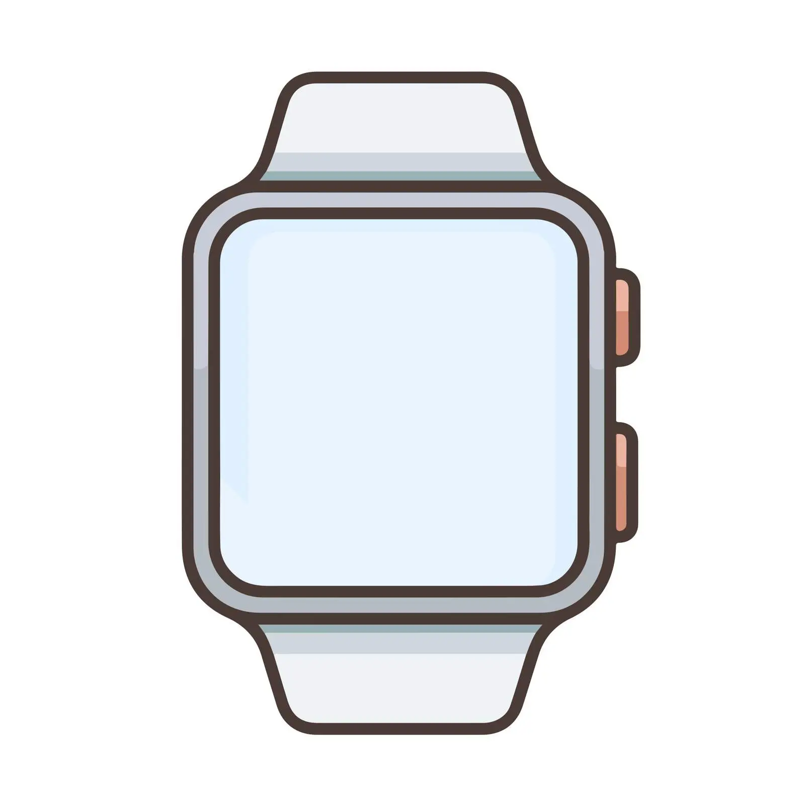 Smartwatch Flat Icon Design — free download from Dotvec
