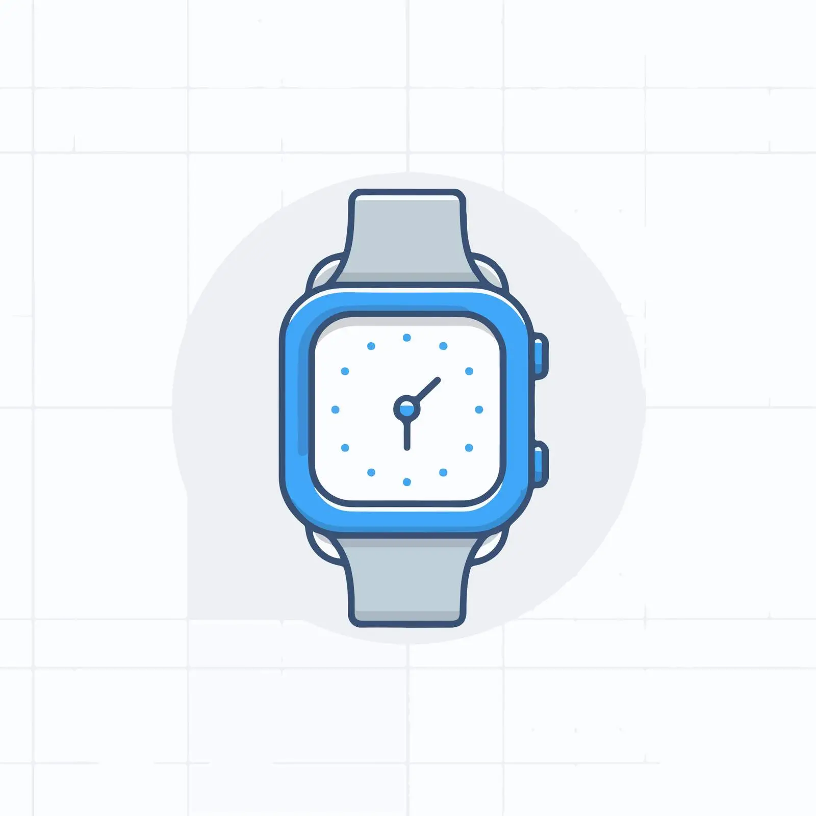 Smartwatch Flat Icon Design — free download from Dotvec