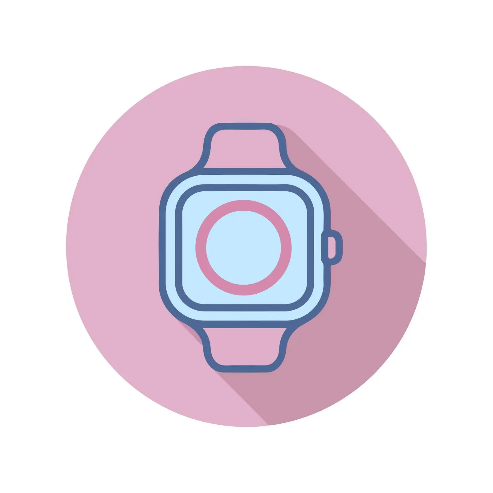 Smartwatch Flat Icon Design — free download from Dotvec