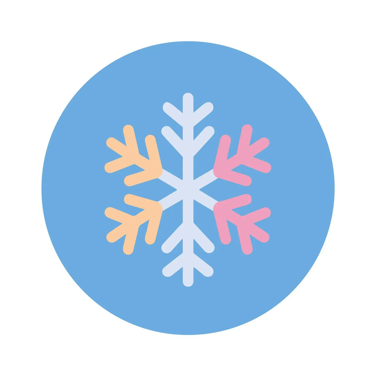 Snowflake Clean UI Icon — free download from Dotvec