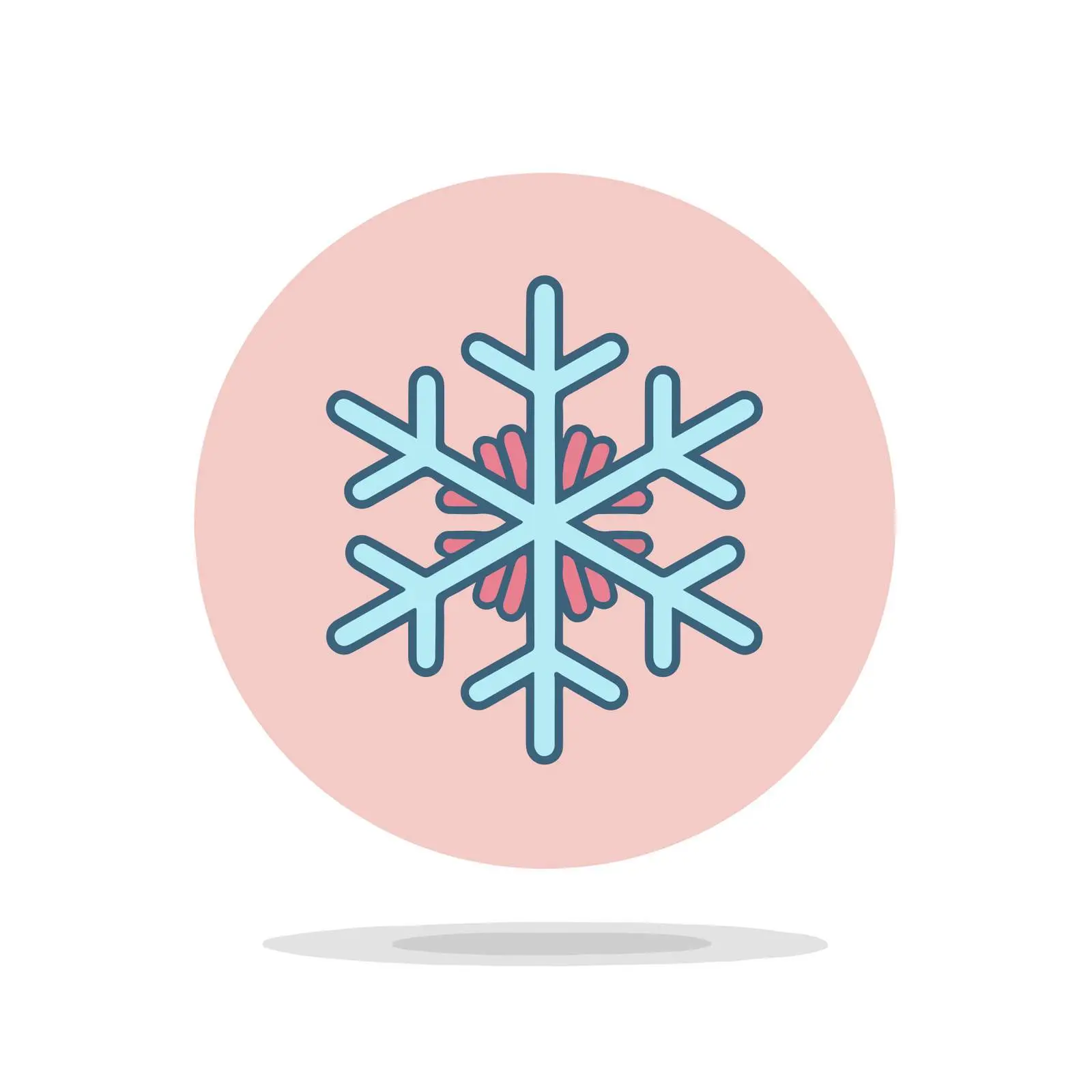 Snowflake Clean UI Icon — free download from Dotvec