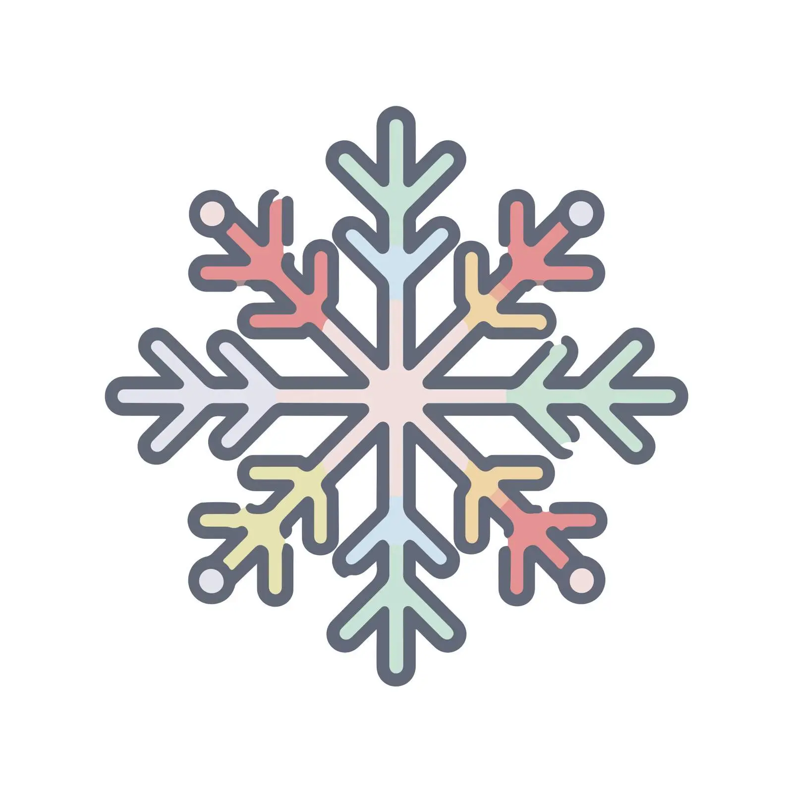 Snowflake Clean User Interface Icon — free download from Dotvec